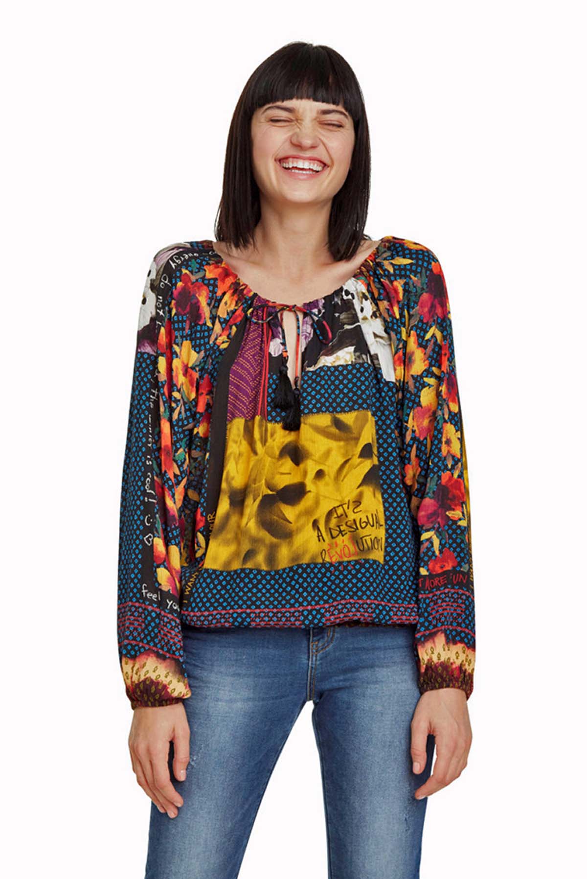 Desigual blusa 19WWBW68/9019 color estampado