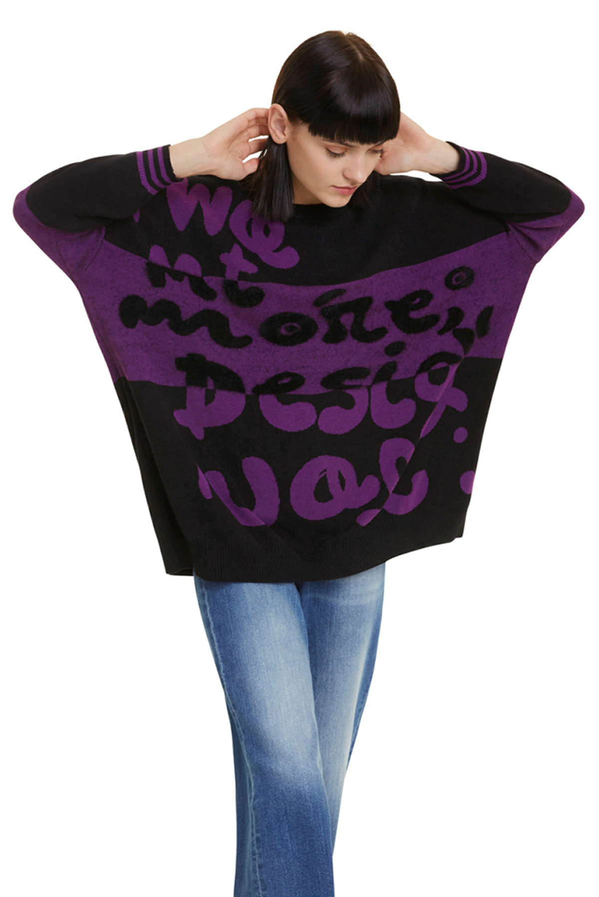 Foto 1 - Desigual jersei de dona 19WWJF12/2000 negre