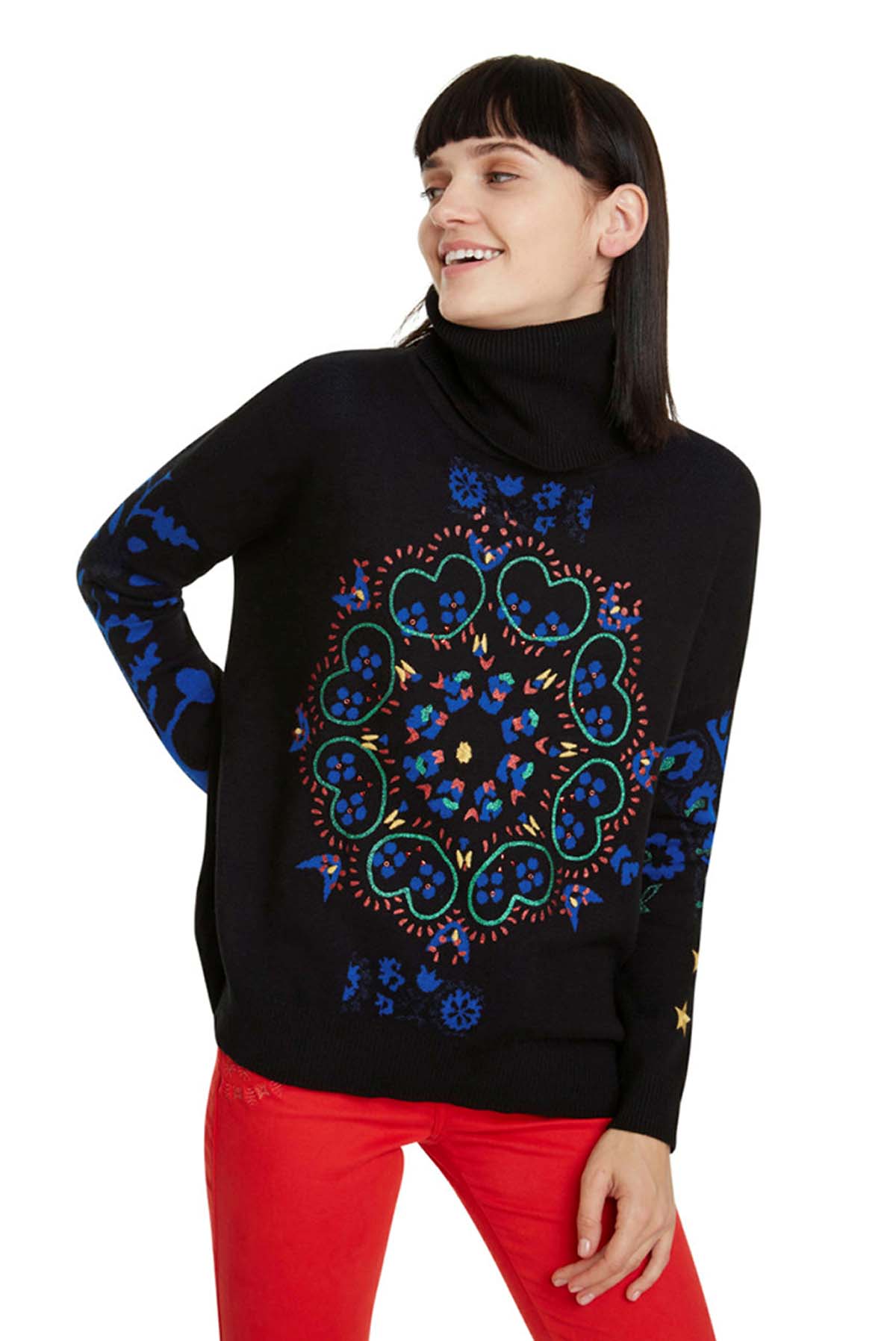 Foto 1 - Desigual jersei de dona Barrie 19WWJF56/2000 negre