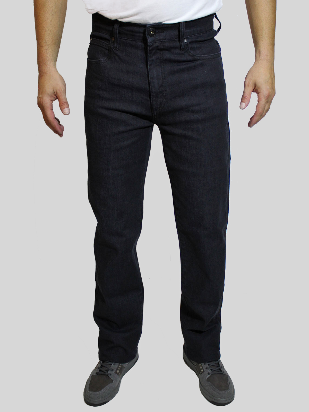 Takhiro pantalons texans d'home bàsics rectes 21120/71 negre rentat