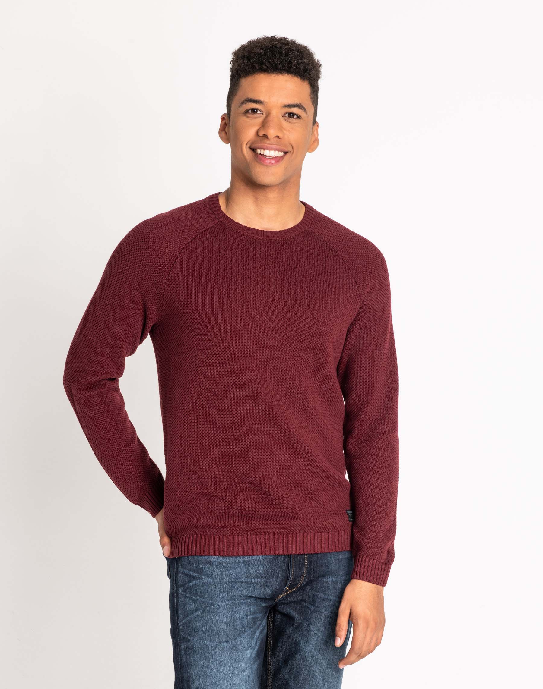 Lee jersey recto de cuello redondo L83MOCMF color granate