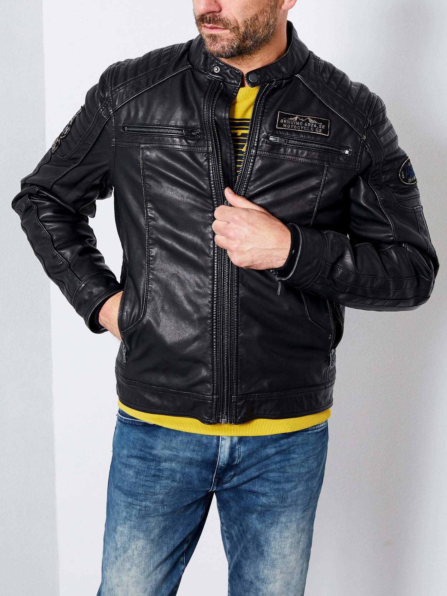 Petrol jaqueta JAC104/9999 color negre