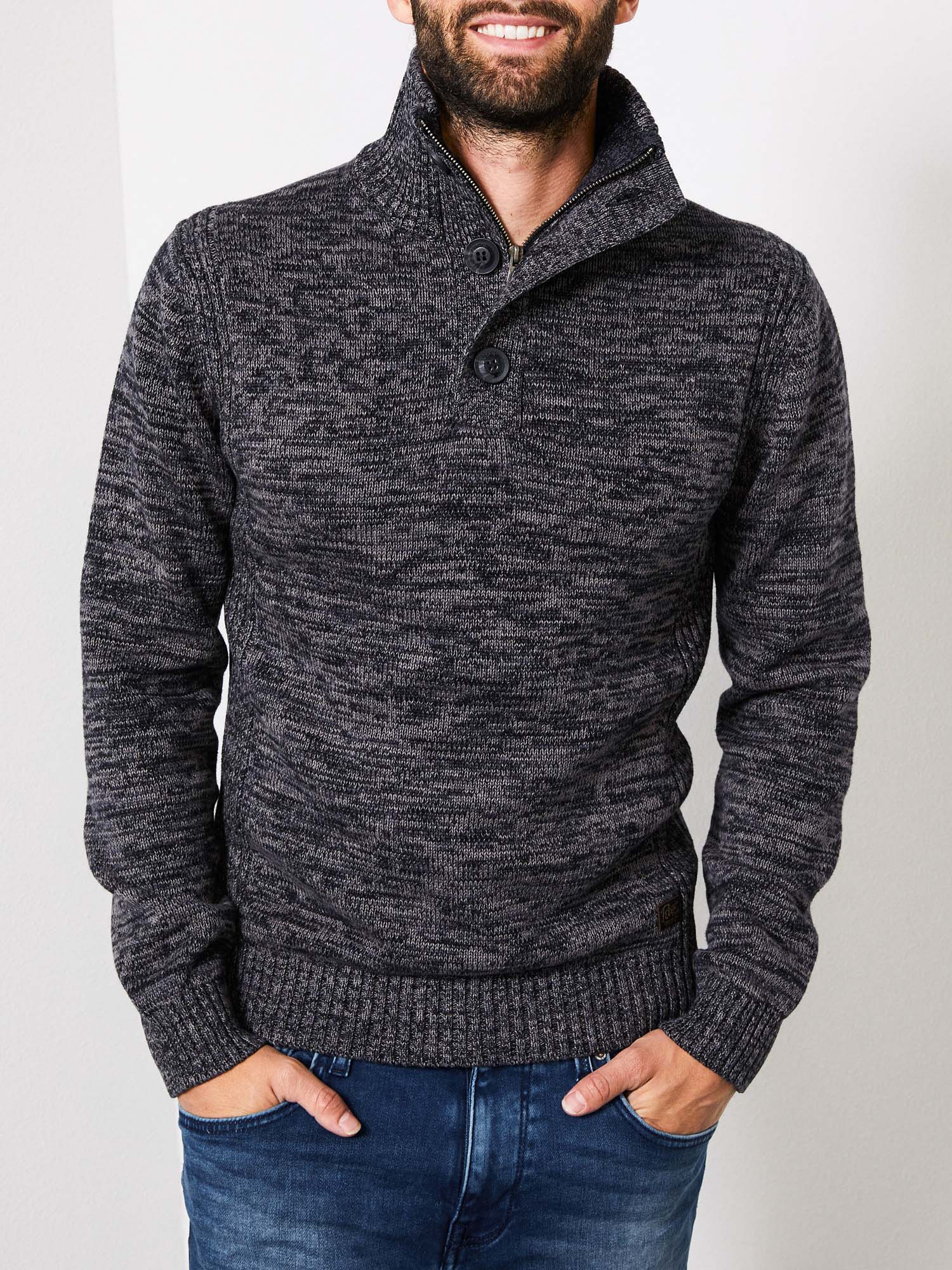 Petrol jersey de hombre KWC206/9999 negro