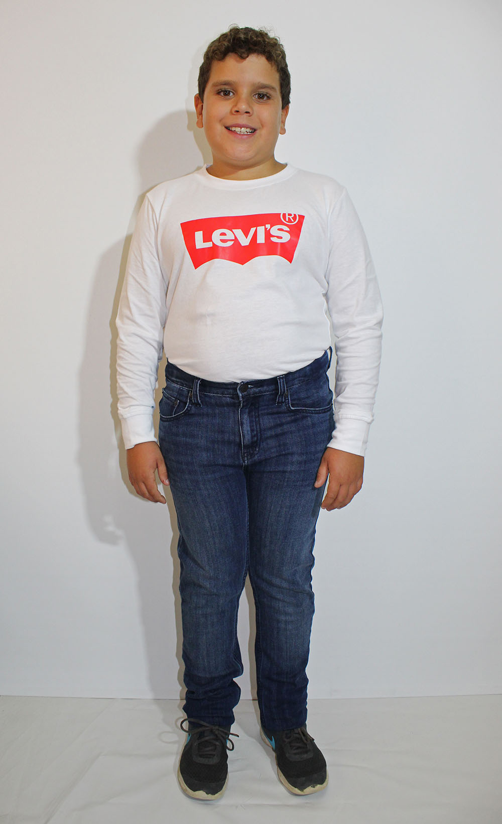 Levi's samarreta logo nen NP10117/001 color blanc i logo vermell