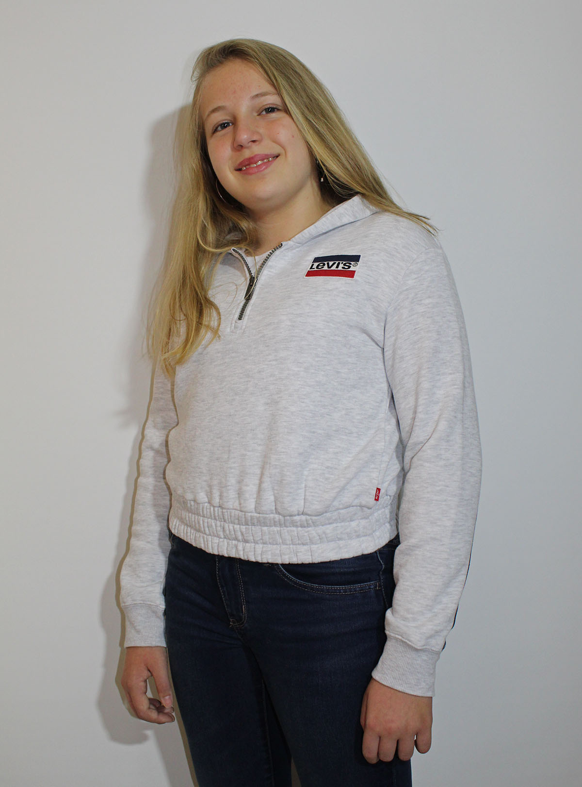 Levi's dessuadora nena NP17517/G2H gris clar