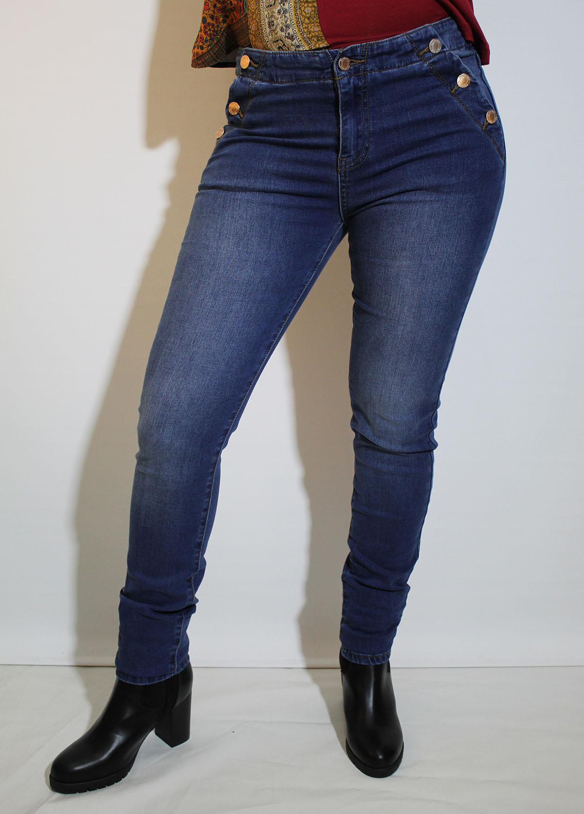 Resolute vaquero pitillo de mujer 4041/213 color tejano medio