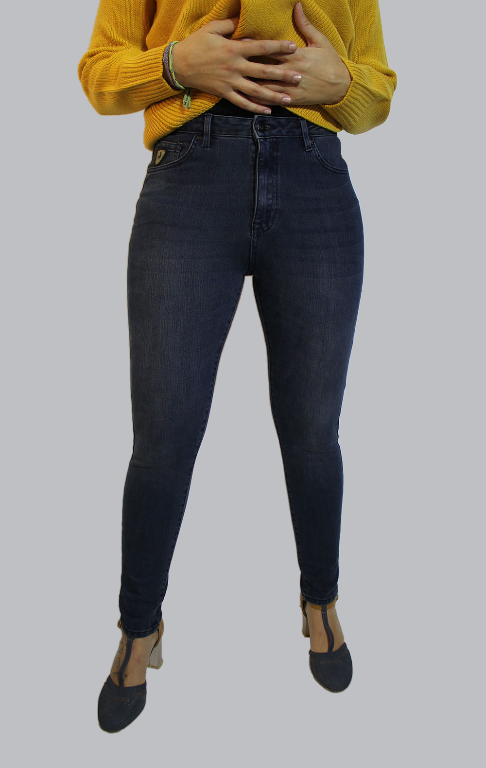 Foto 1 - Lois pantalons texans de dona Lua Ankle High pitillo 20150/960 alt de cintura color texà fosc