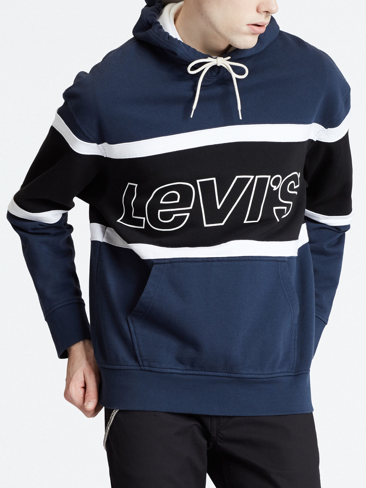 Levi's dessuadora amb caputxa 81954.00.01 color blau
