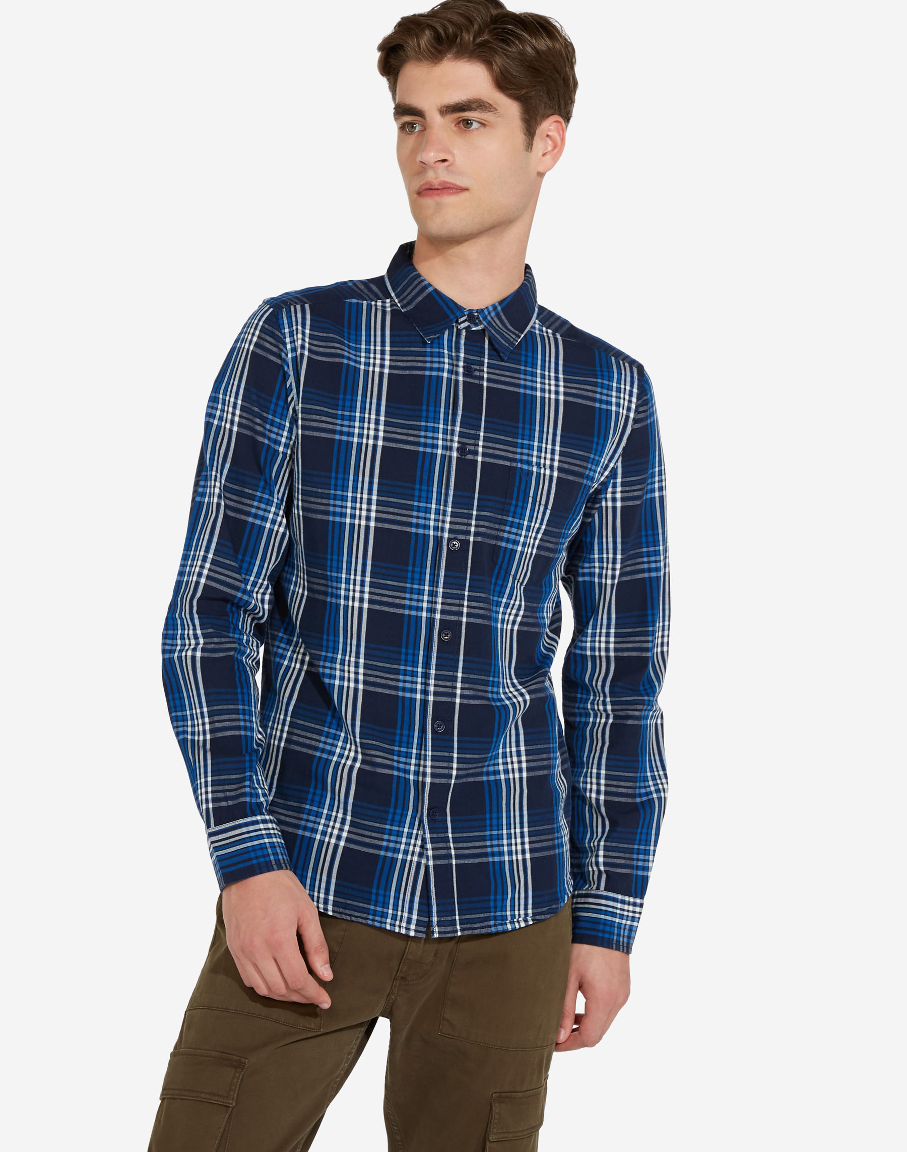 Foto 1 - Wrangler camisa d'home W5F14MX05 quadres blau marí
