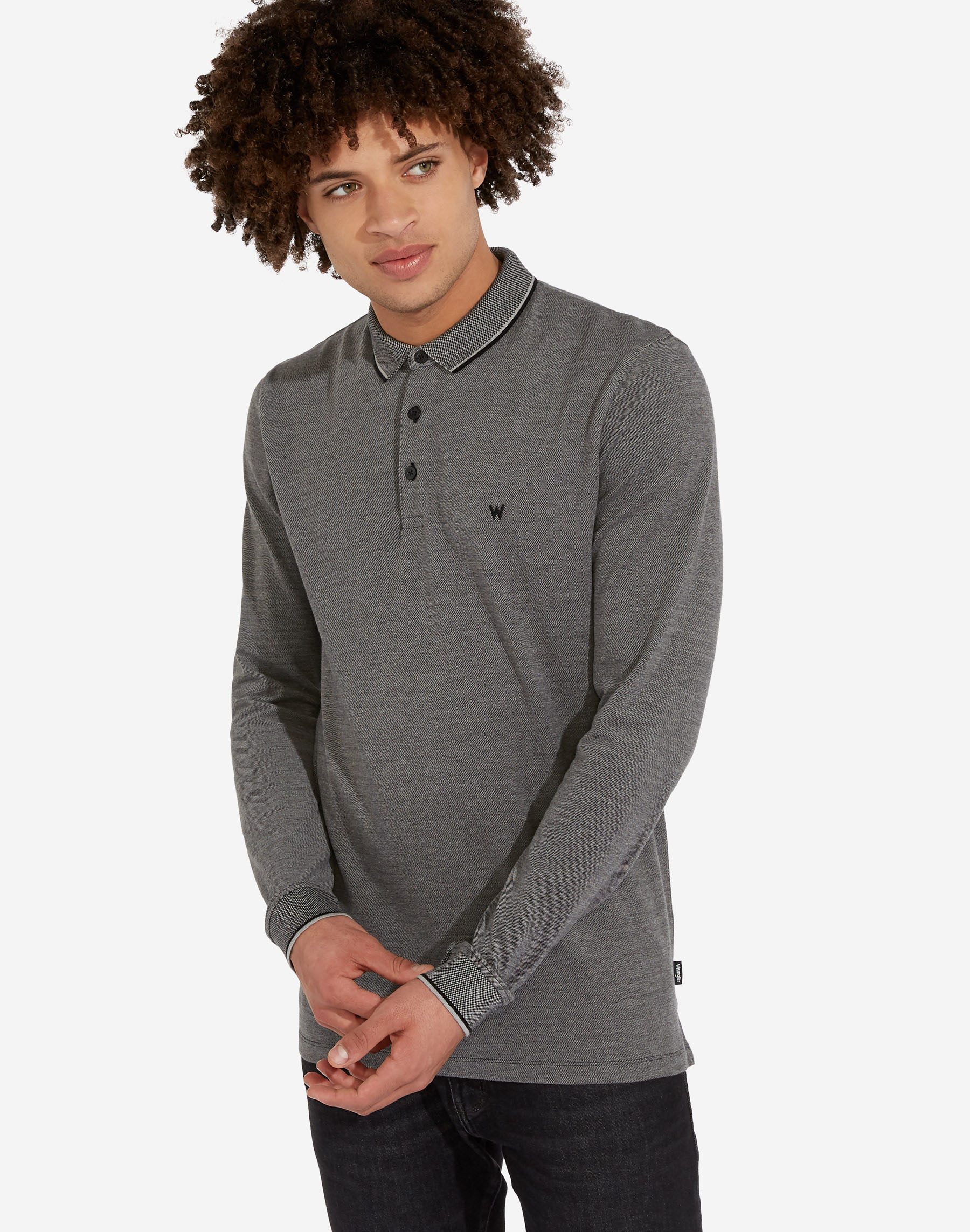 Wrangler polo W746KH100 color negre