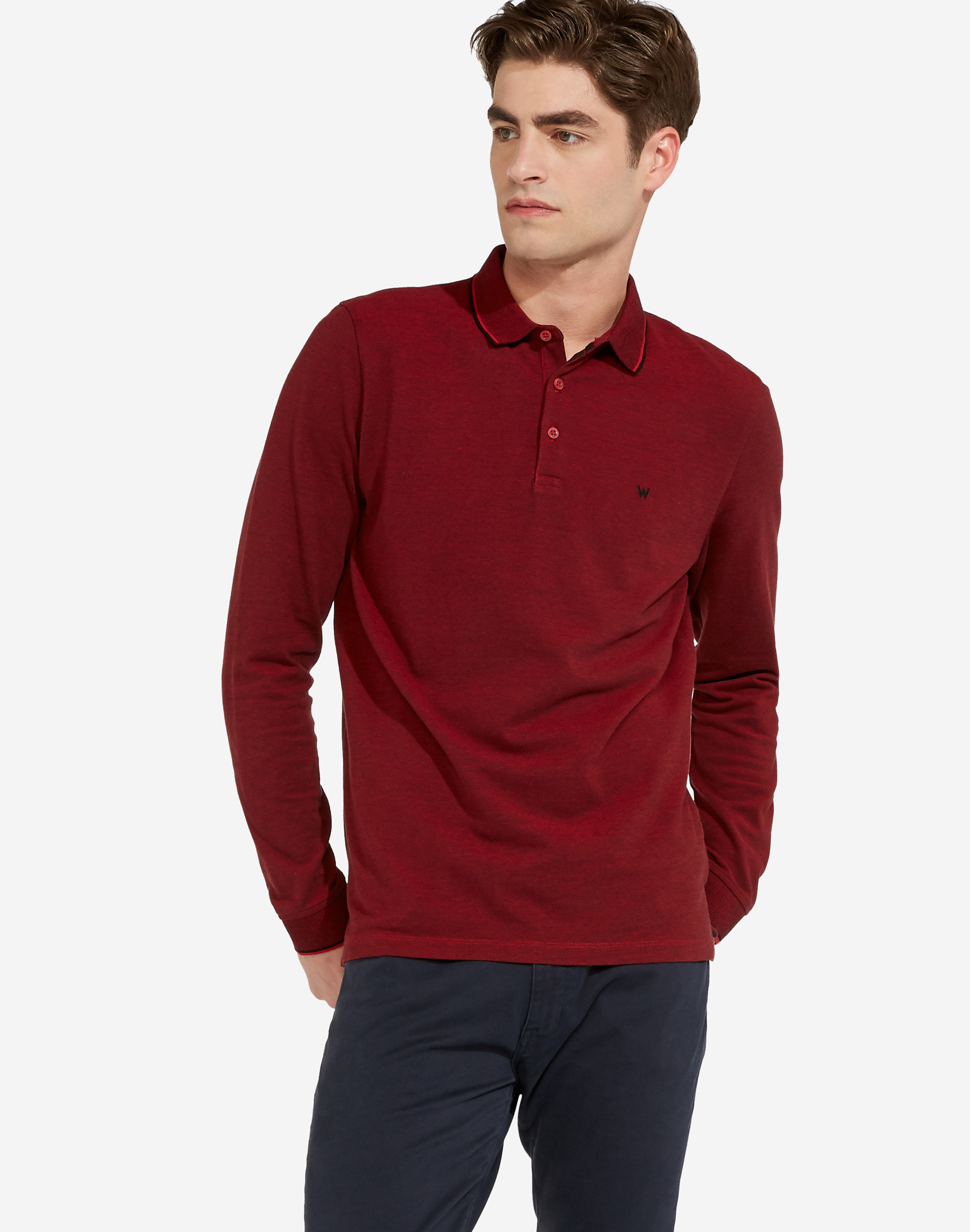 Wrangler polo W746KHX47 color vermell