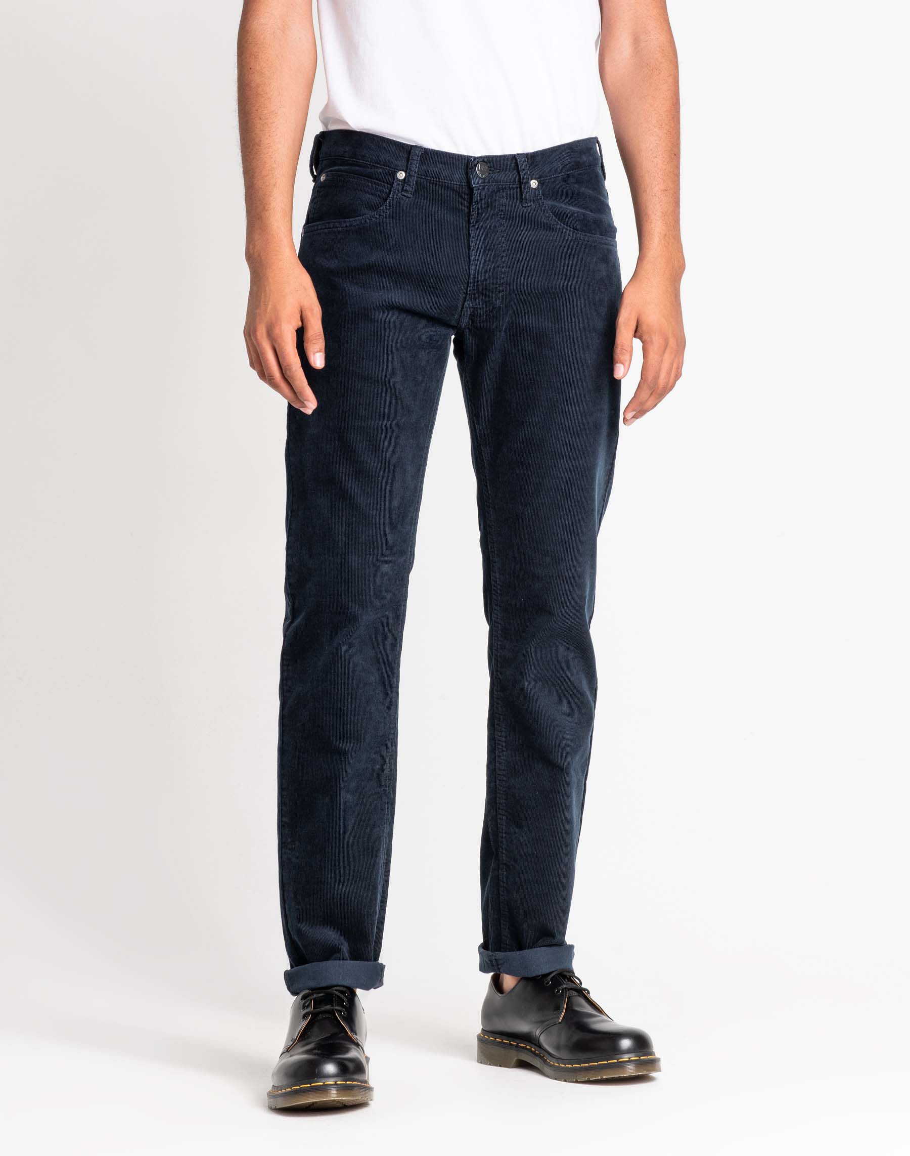 Lee Daren zip regular pantalons texans de pana d'home L707WJ21 blau marí