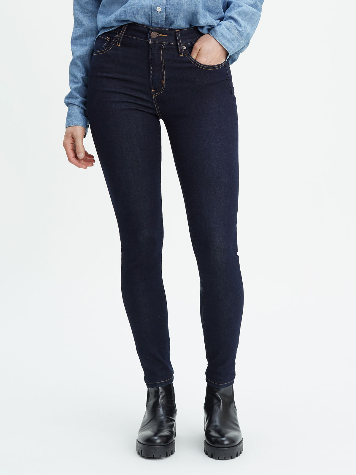 Levi's 721 dona tiro alt pitillo 18882.01.88 color texà fosc