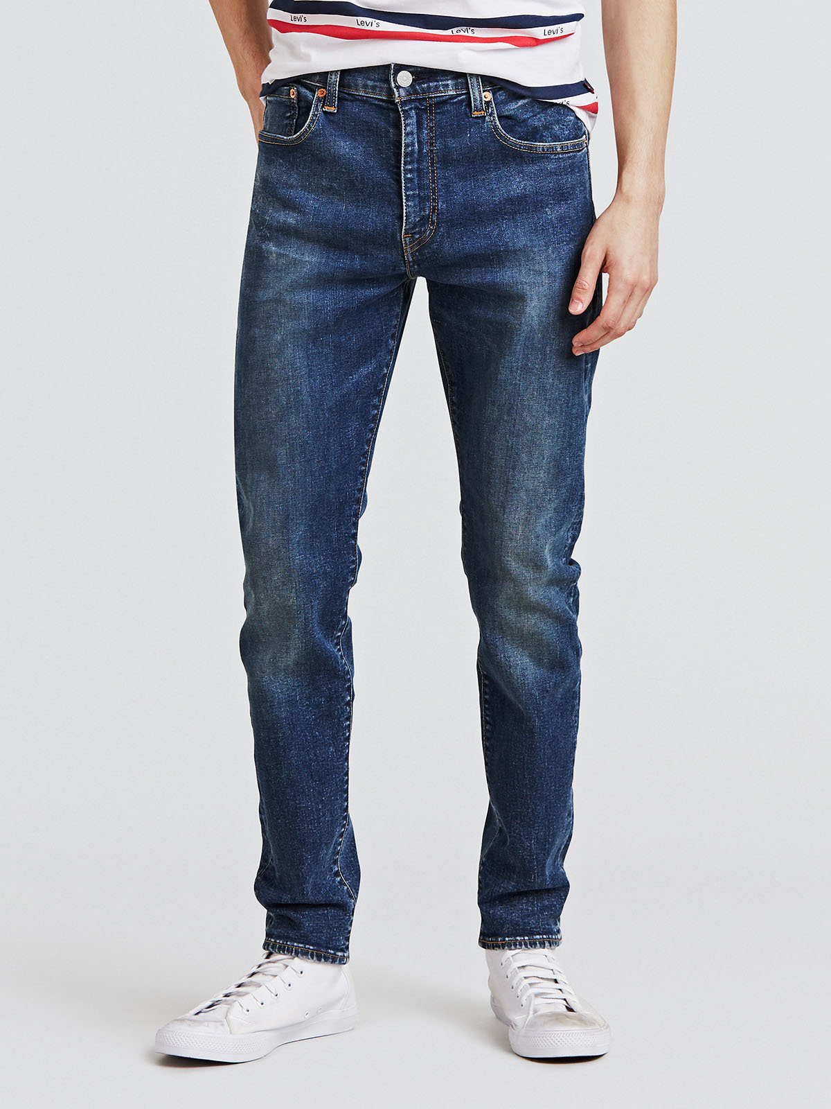 Levi's 512 slim taper semi-pitillo con cremallera 28833.02.44 color tejano claro