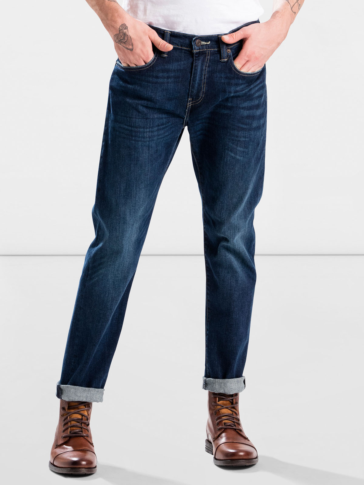 Foto 1 - Levi's 502 taper recte estret amb cremallera 29507.02.34 color texà mig