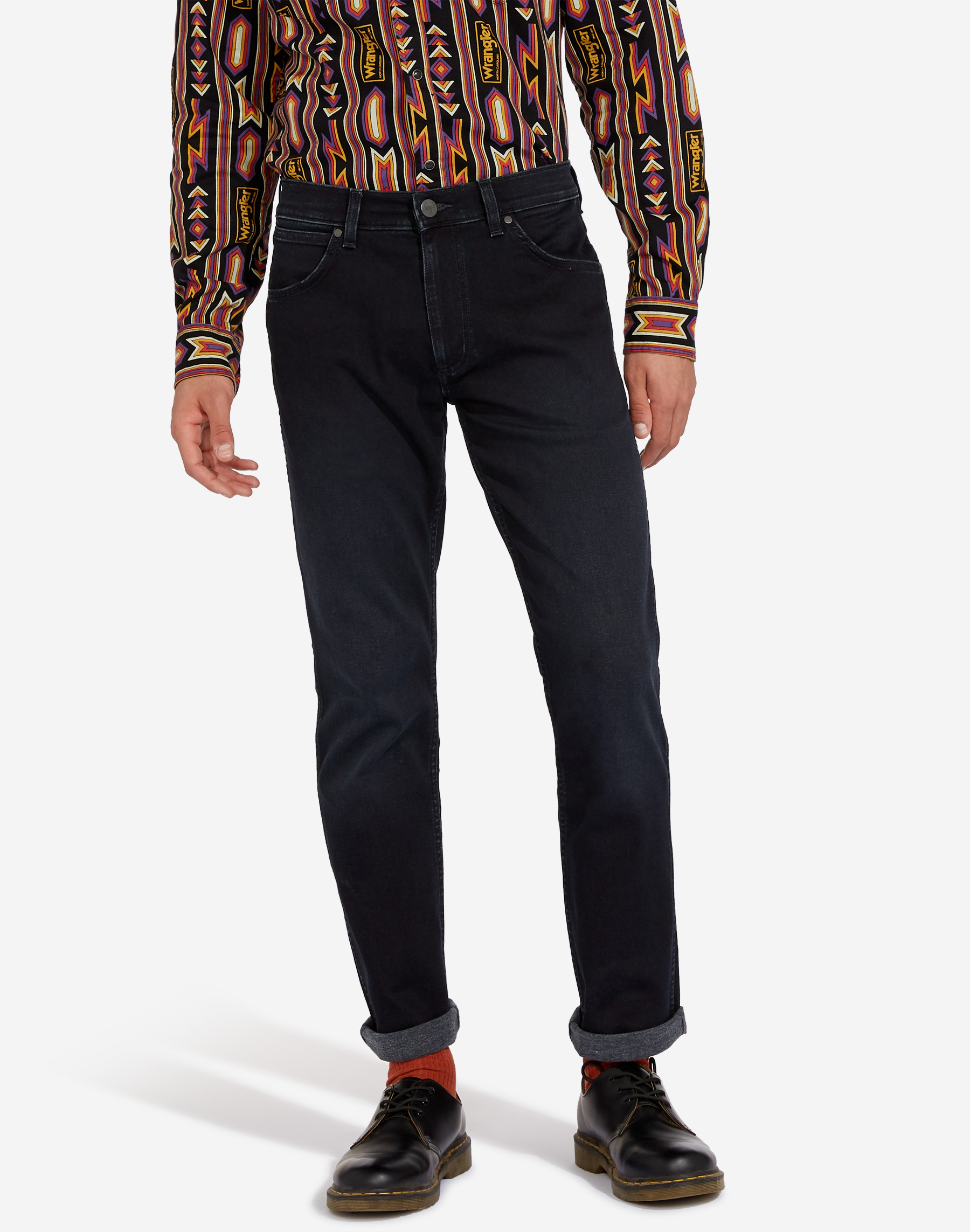 Wrangler Greensboro slim (recto estrecho) W15QTB77F color tejano oscuro