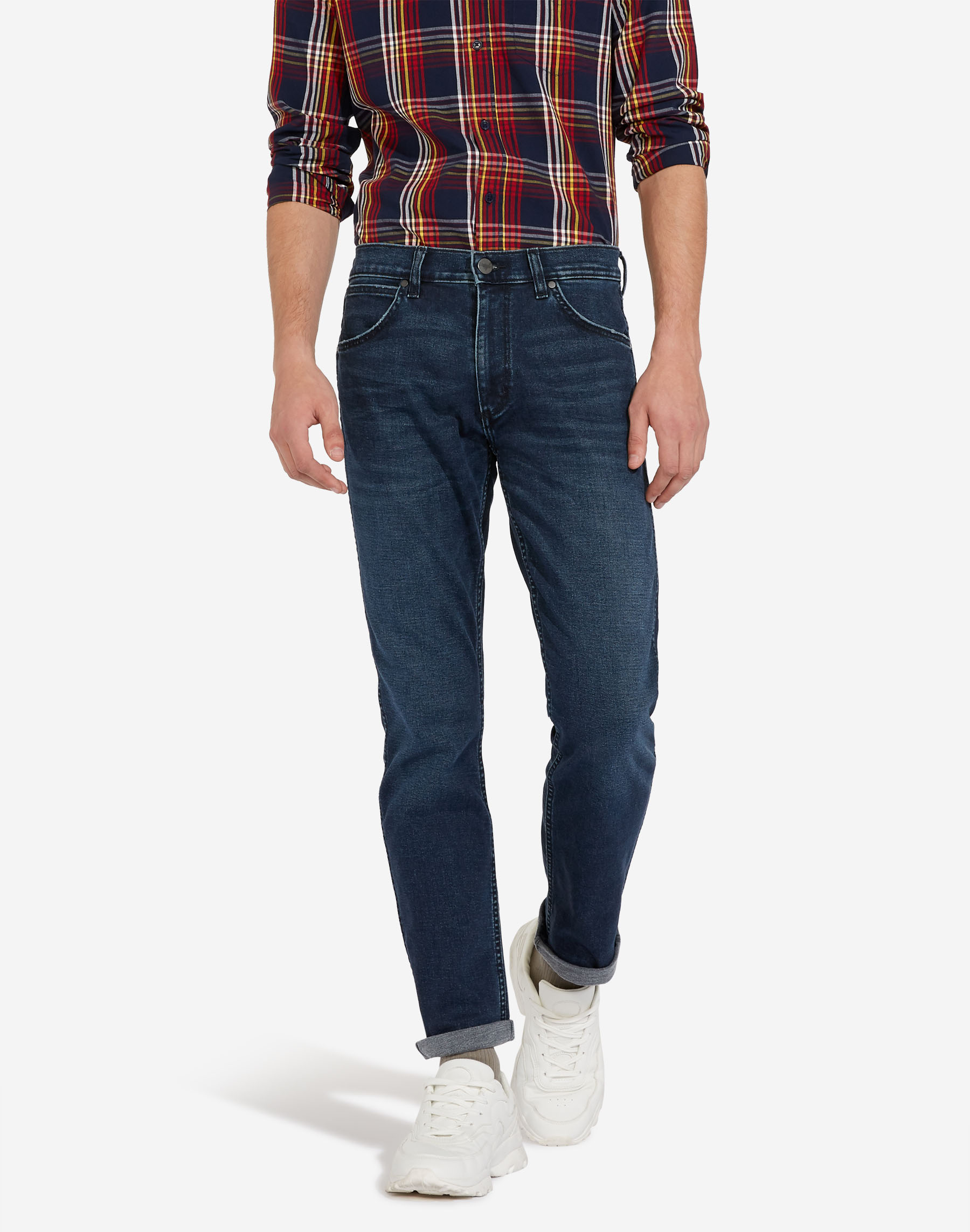 Wrangler Greensboro slim (recto estrecho) W15QTB77H color tejano medio