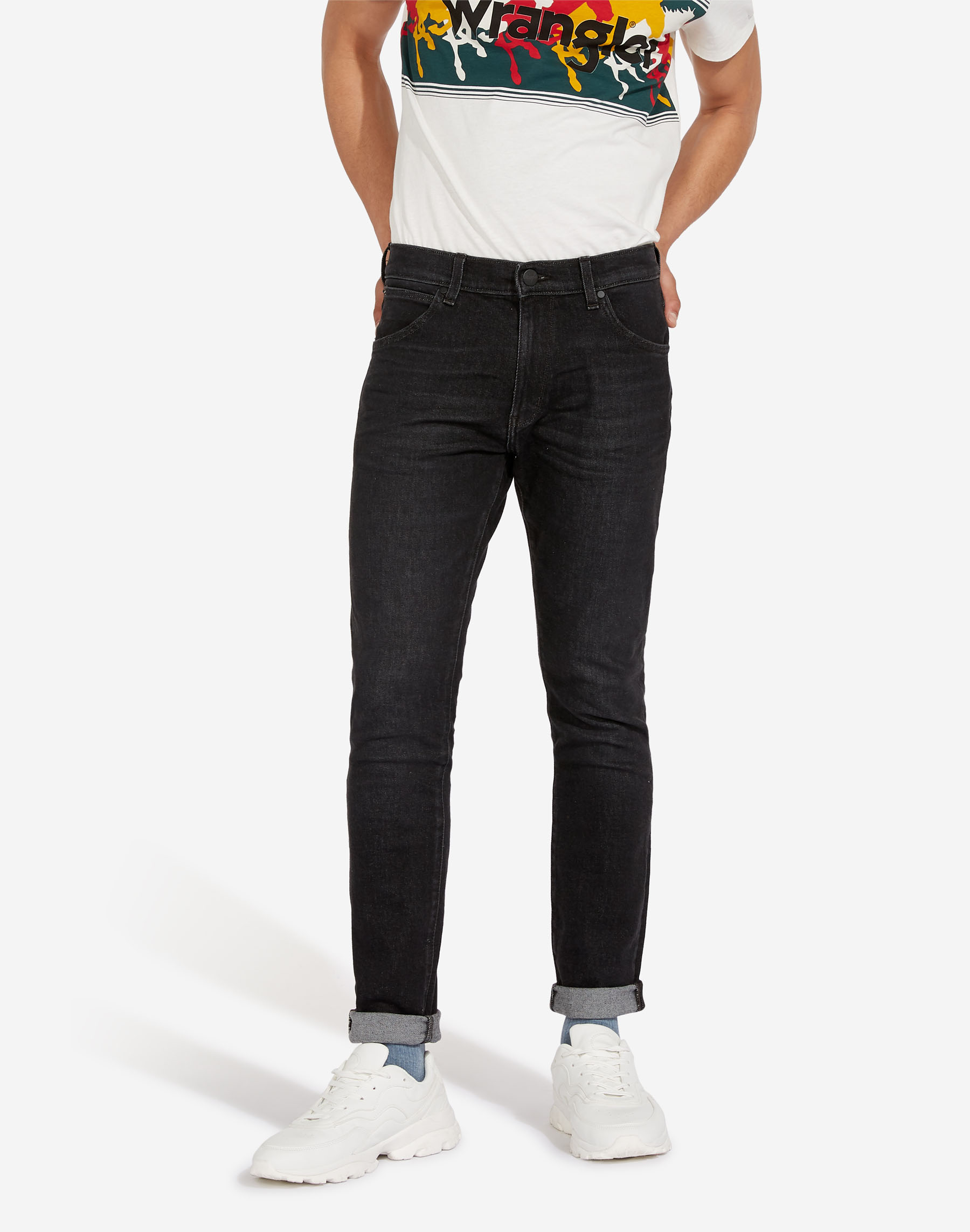 Foto 1 - Wrangler Larston slim tapered (recte ajustat) W18ST450Y color negre