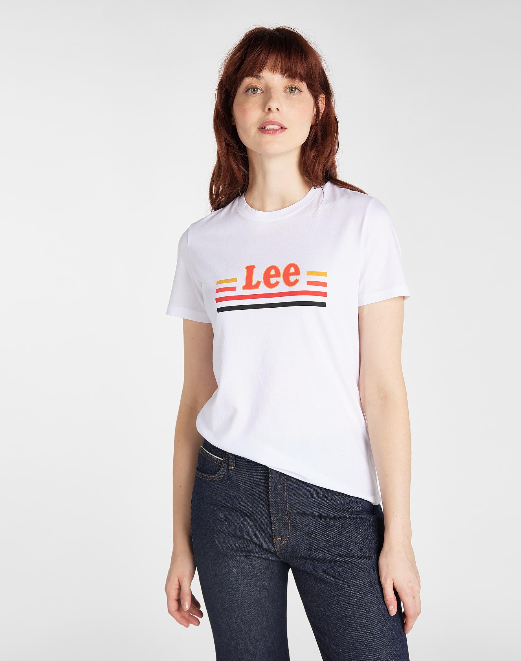 Lee samarreta de dona m/c L41HEPLJ color blanc i logo