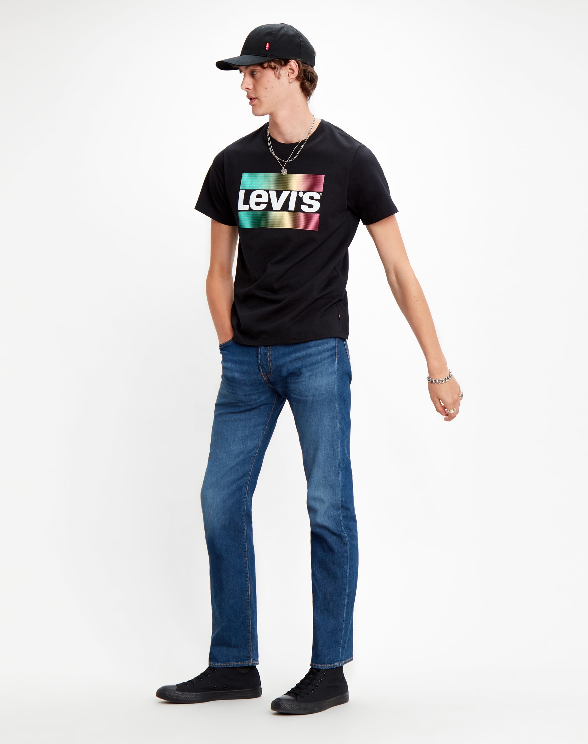 Levi's camiseta m/c de hombre 39636.00.31 color negro