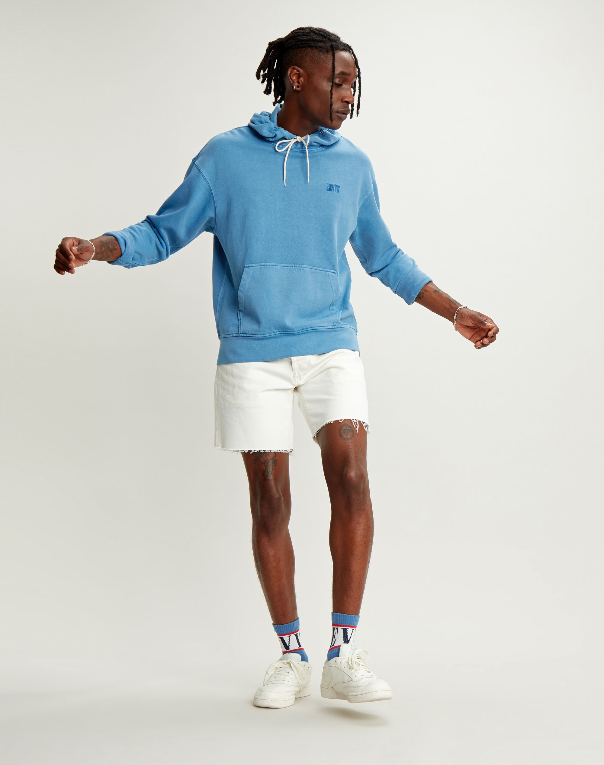 Levi's dessuadora d'home amb caputxa 85534.00.01 de color blau