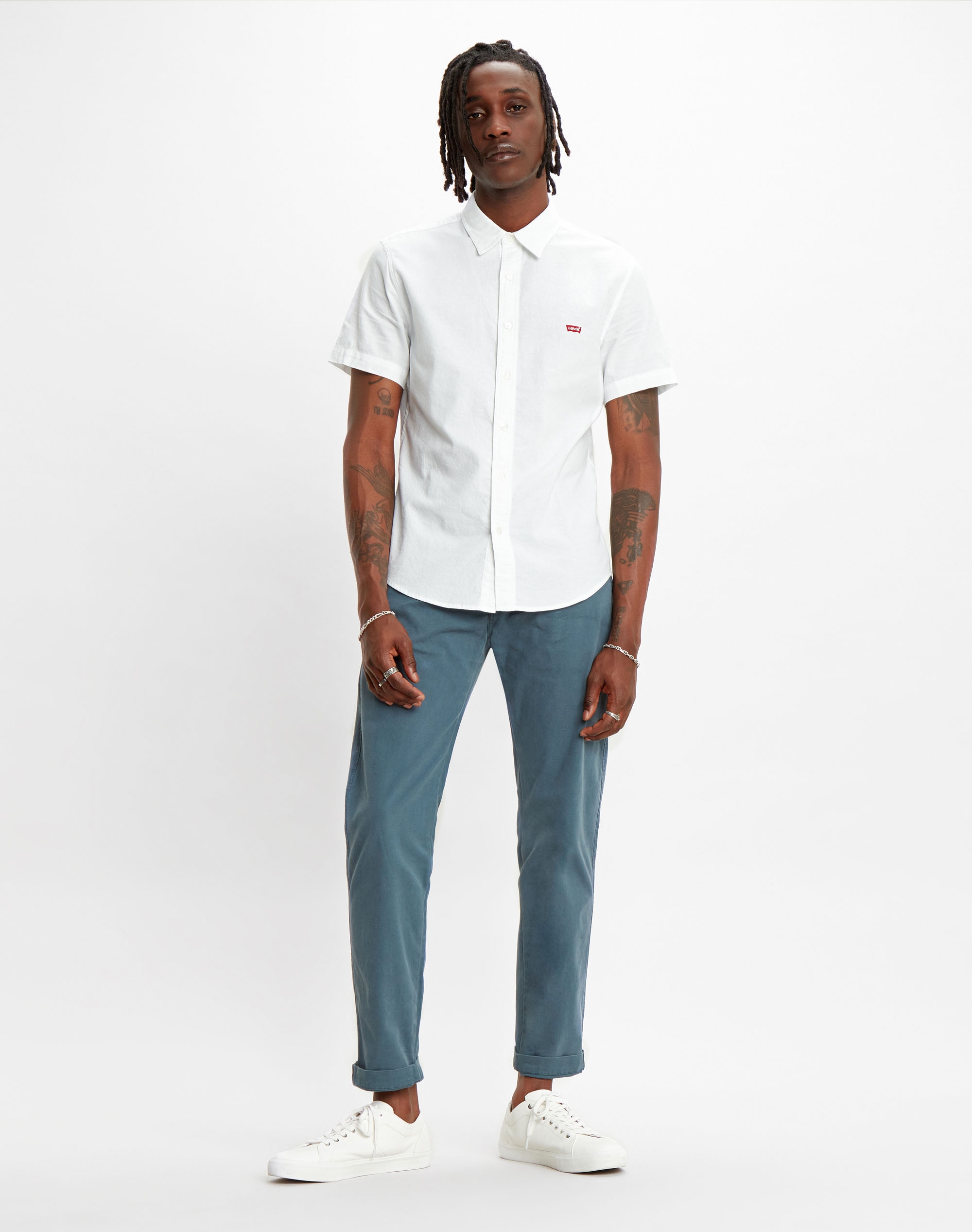 Levi's camisa de hombre m/c 86623.00.00 color blanco