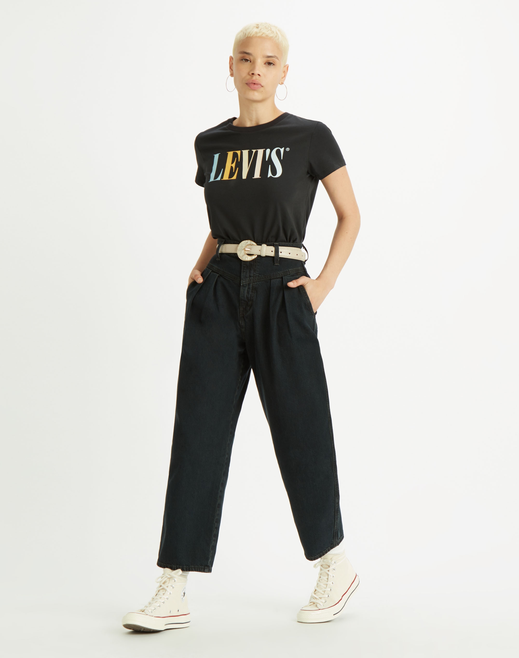 Levi's samarreta m/c de dona 17369.09.59 color negre