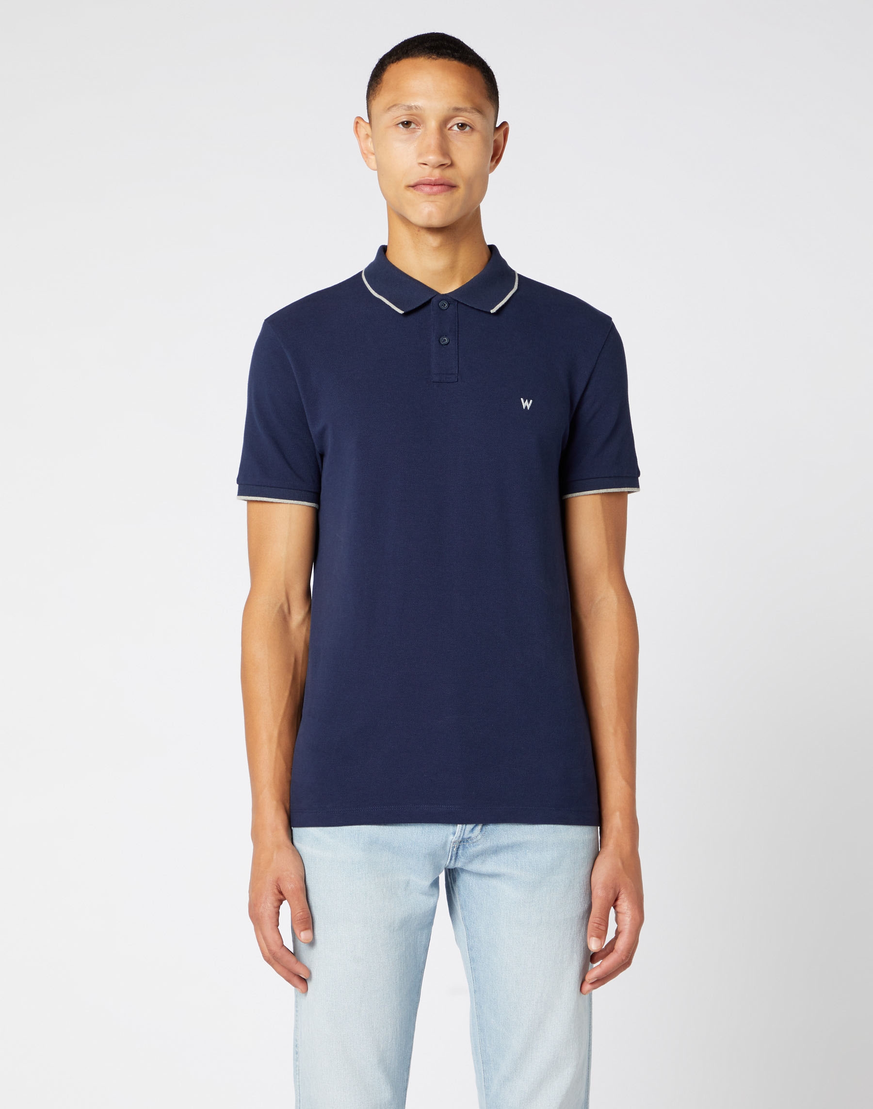 Foto 1 - Wrangler polo d'home de m/c W7D5K4114 de color blau marí