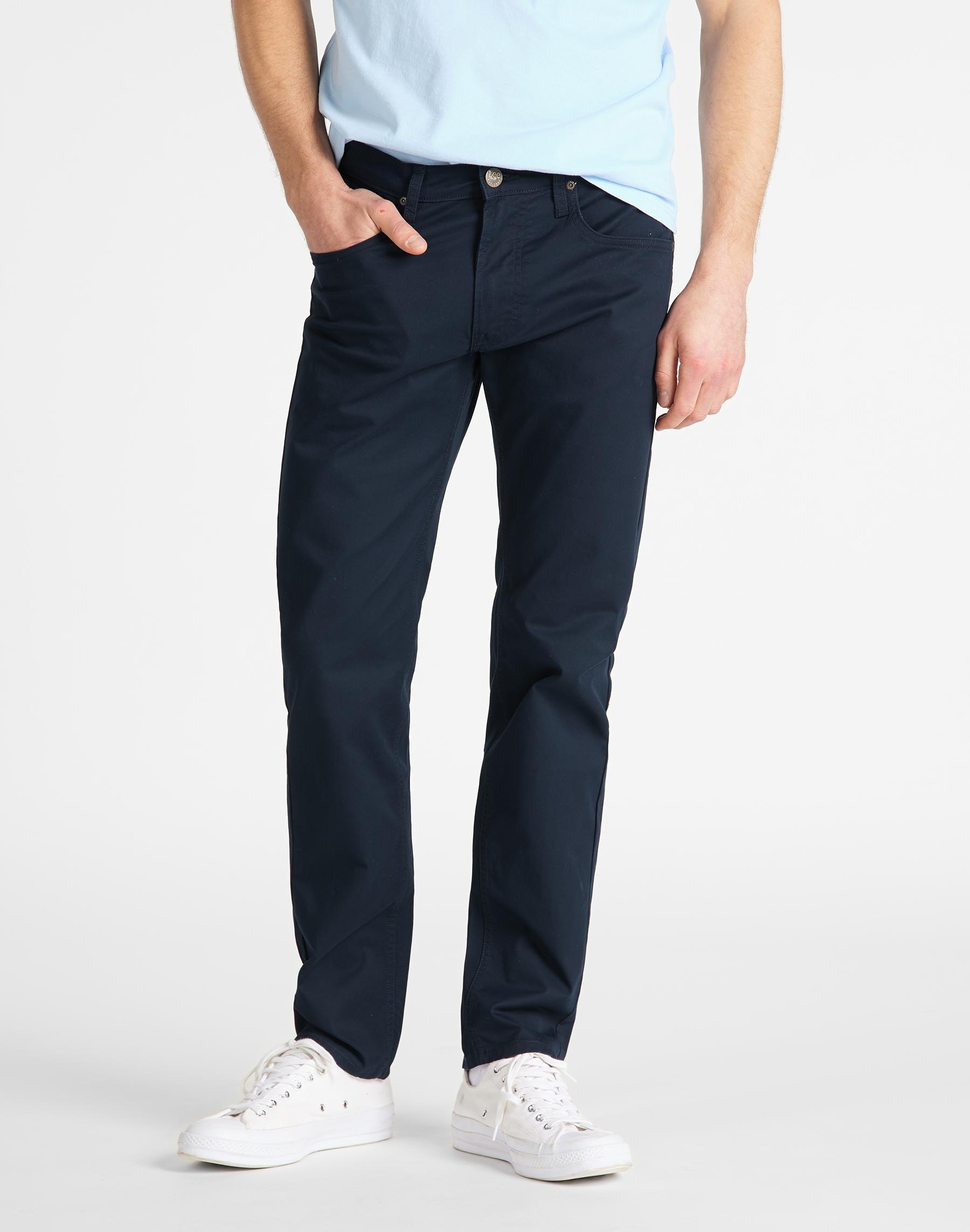 Lee Daren zip regular pantalons texans de gavardina d'home L707LA21 gavardina blau marí