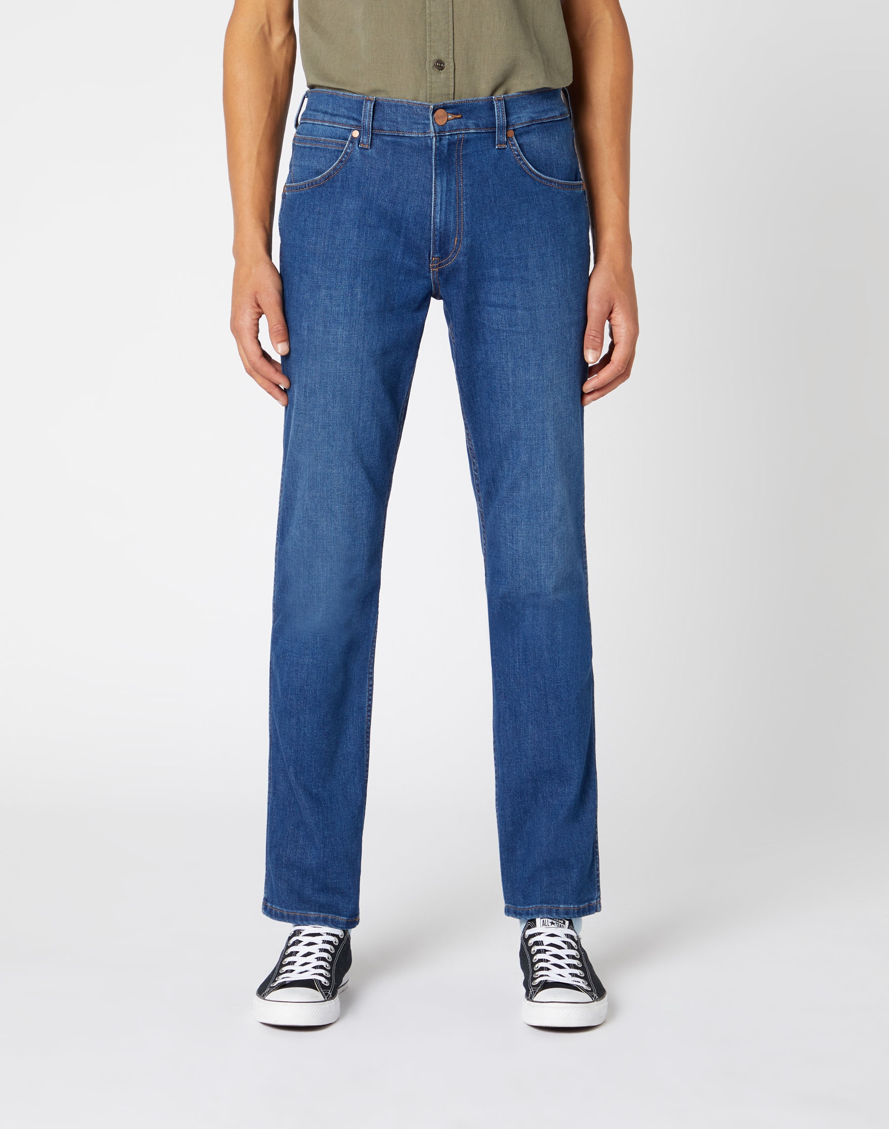 Texà Wrangler Greensboro slim W15QQ440L de texà blau mig