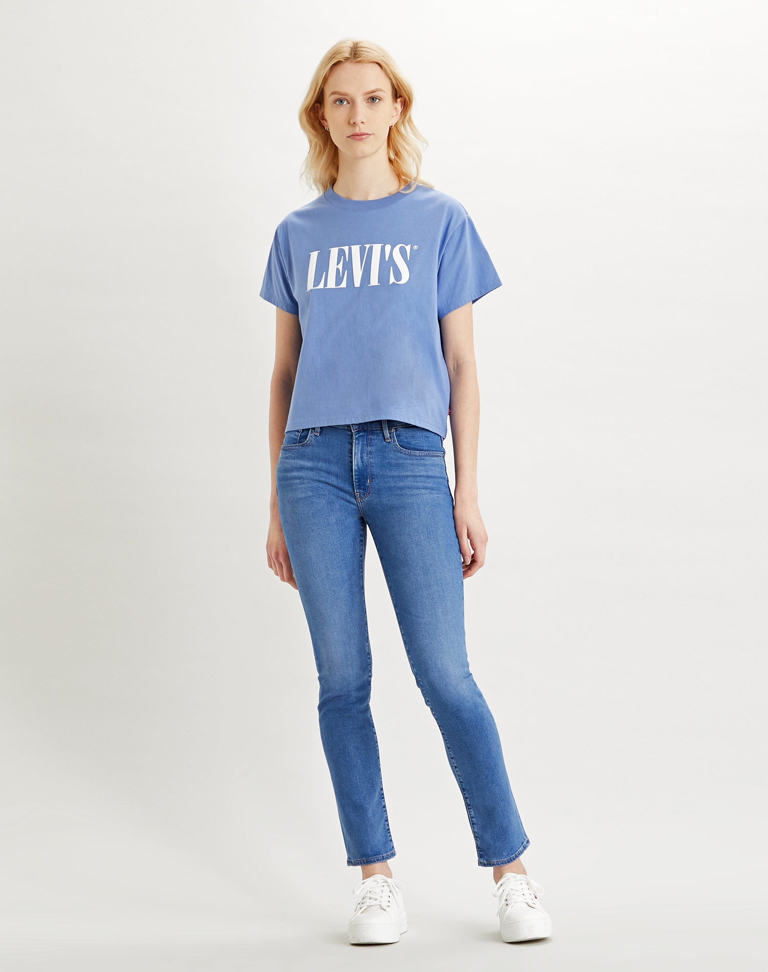 Levi's samarreta de dona m/c 69973-0100 de color blau