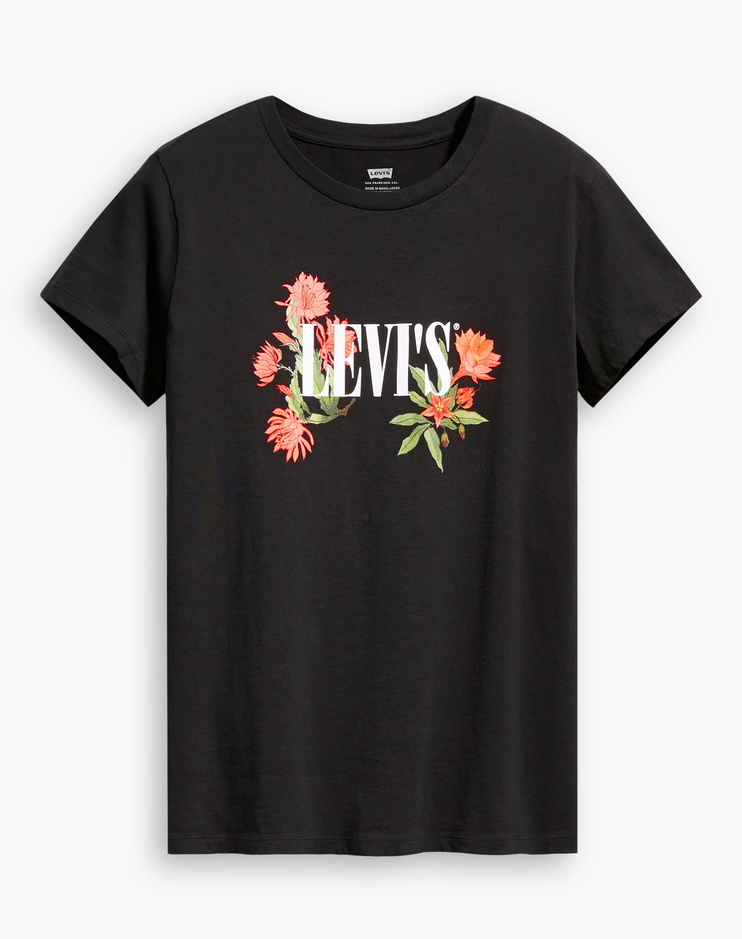 Levi's camiseta de mujer m/c 17369-1111 color negro