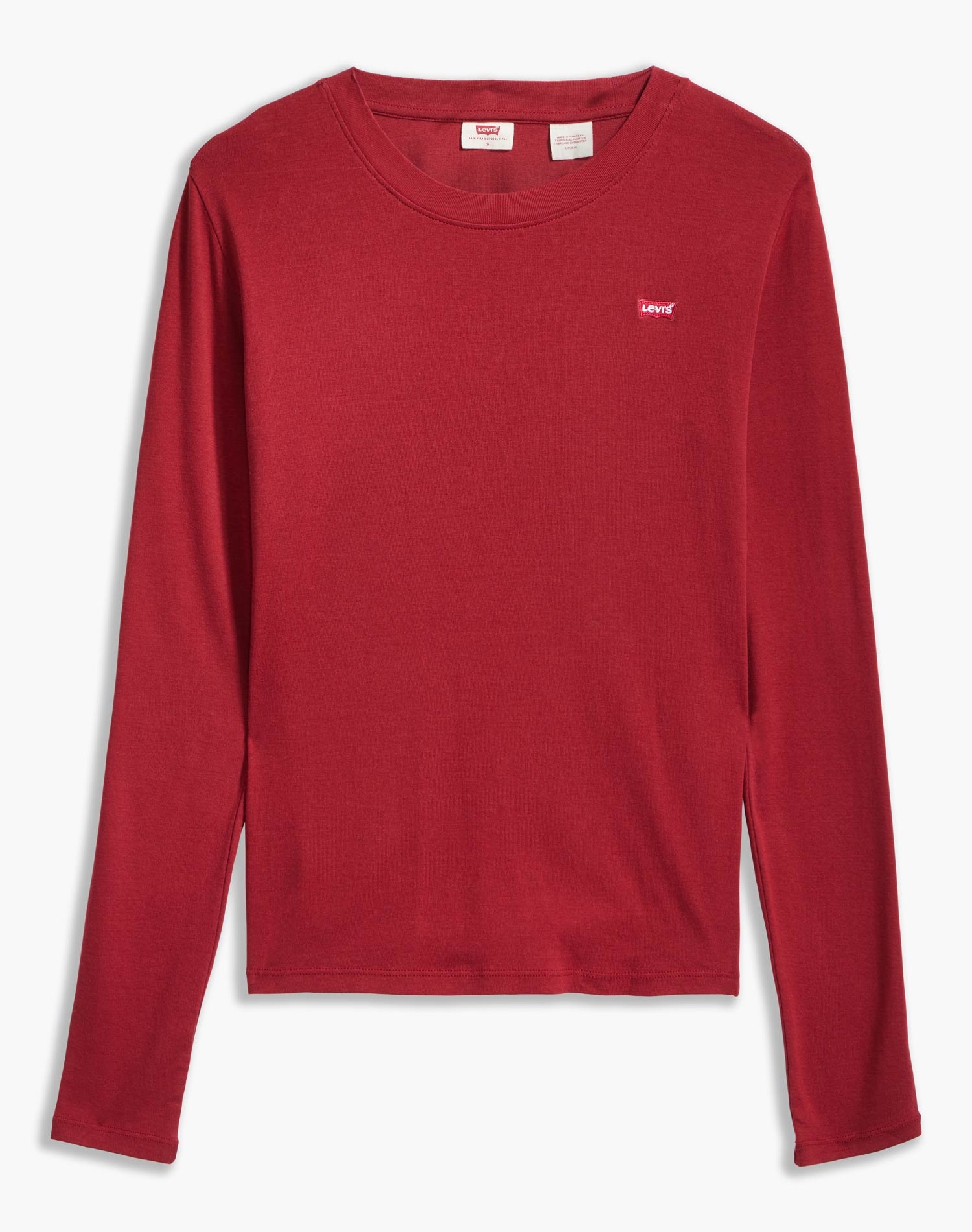 Foto 1 - Levi's camiseta de mujer m/l 69555-0020 de color rojo
