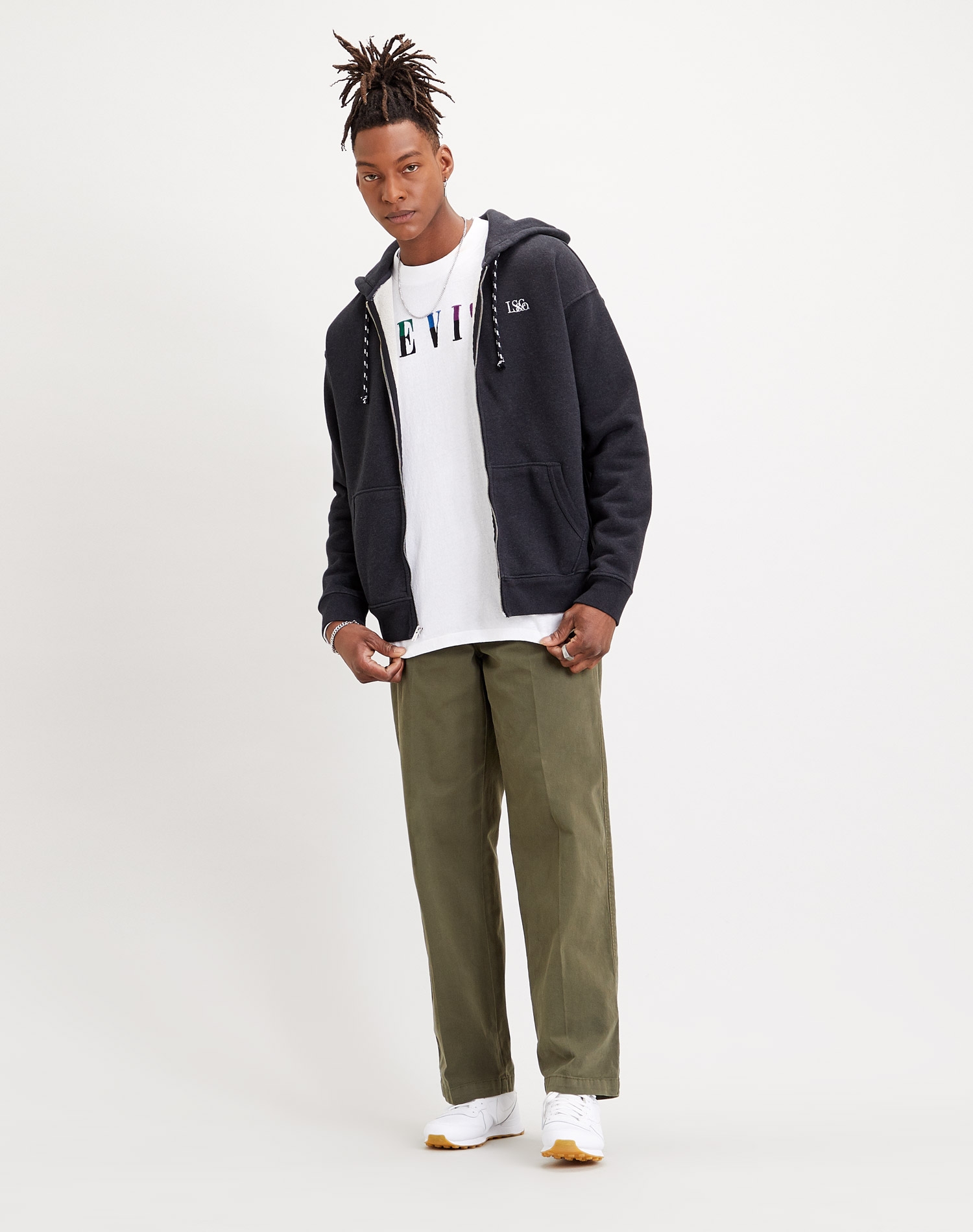 Levi's dessuadora d'home 34599-0000 color negre amb caputxa