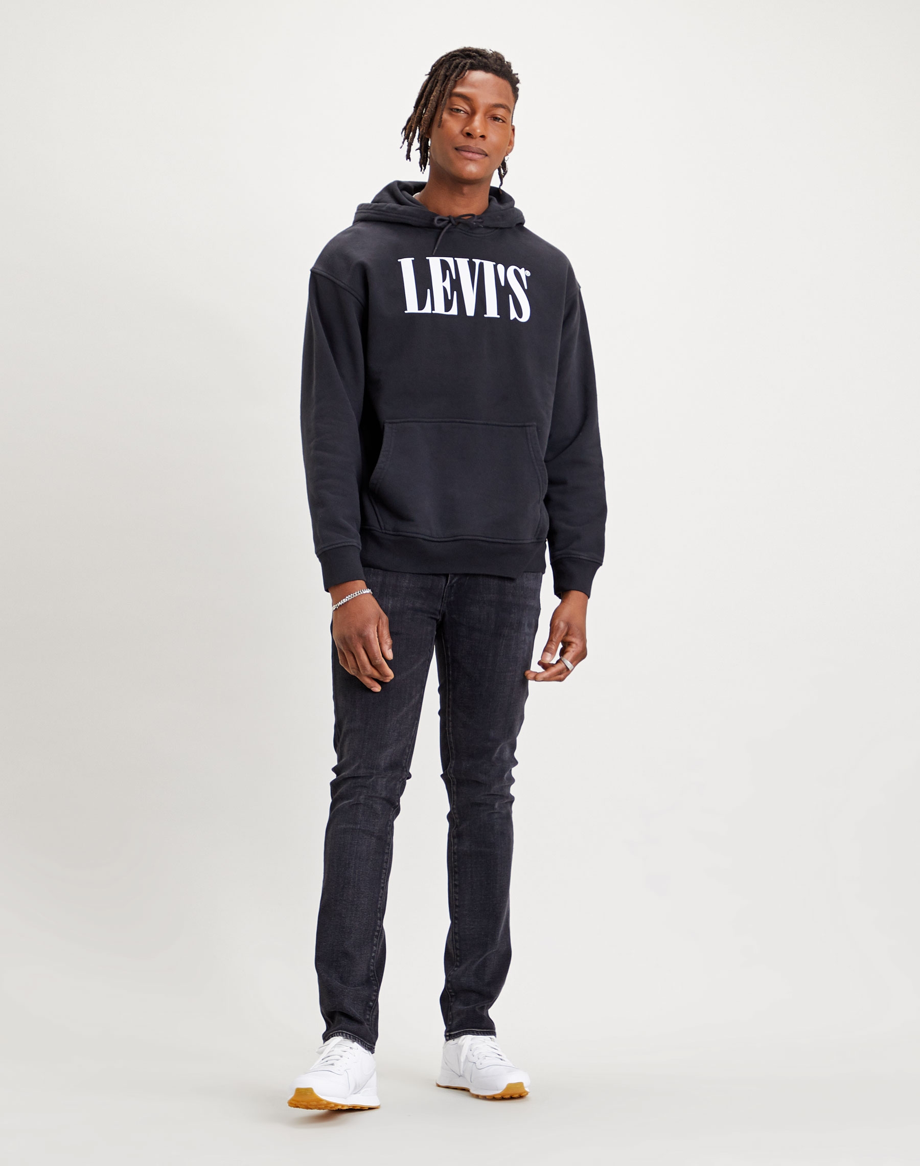 Levi's 511 slim pantalons texans d'home 04511-4609 color negre desgastat