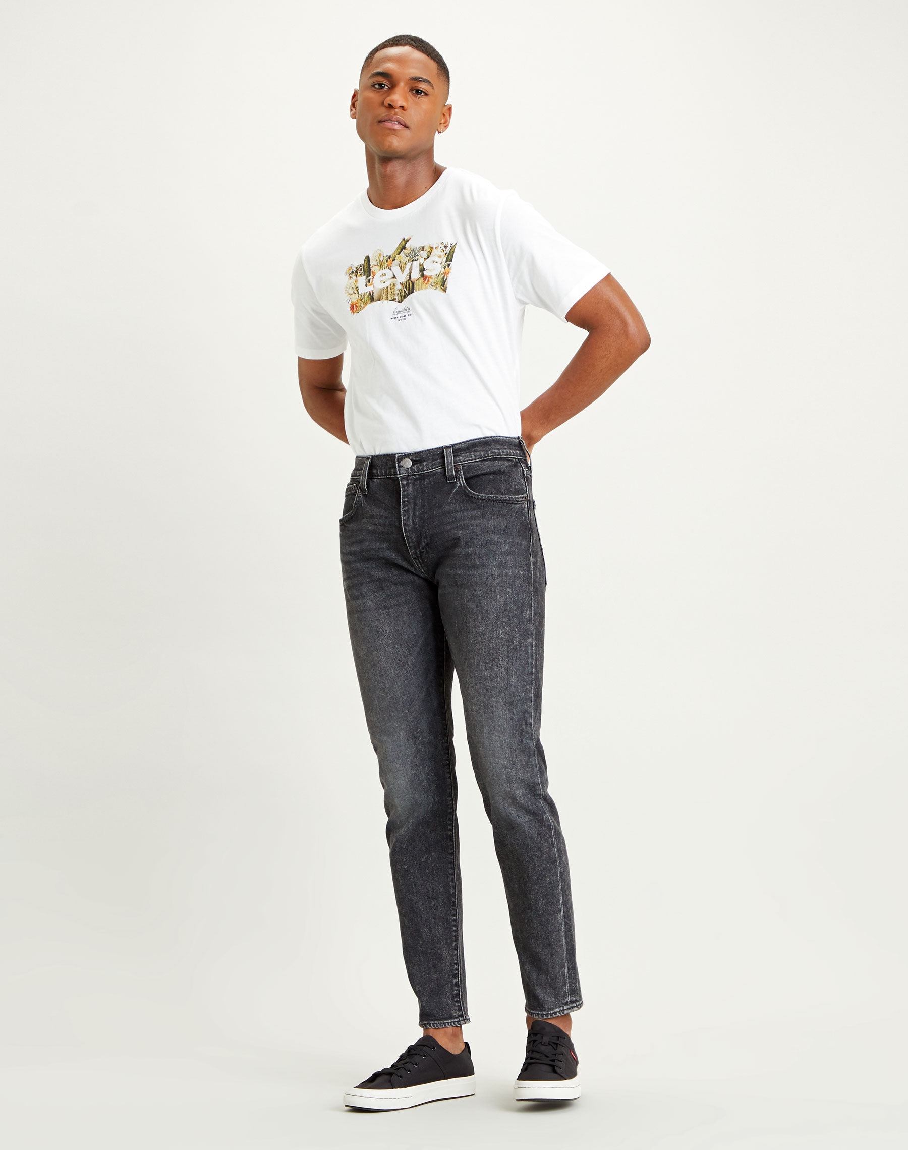 Foto 1 - Levi's 512 slim taper pantalones vaqueros de hombre 28833-0651 de color negro desgastado