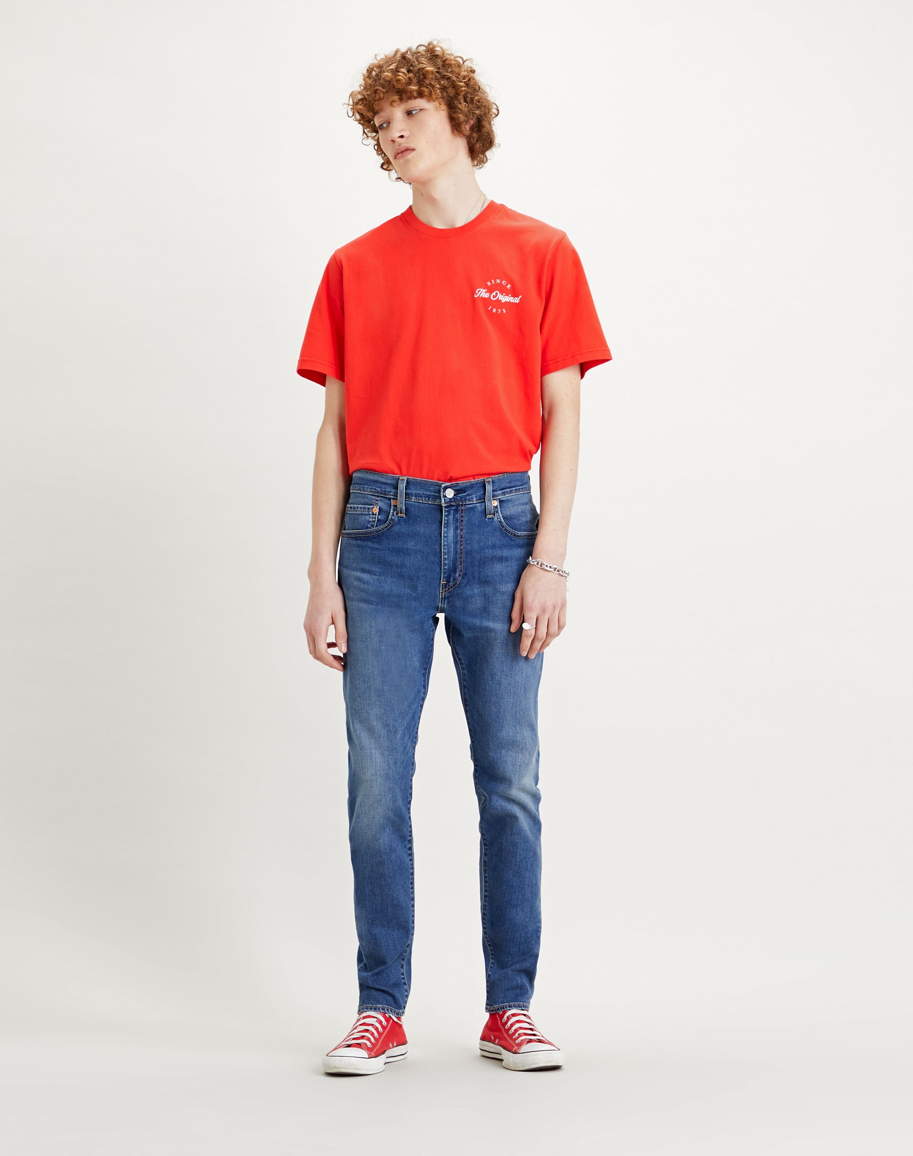 Levi's 512 slim taper pantalons texans d'home 28833-0665 stonewashed