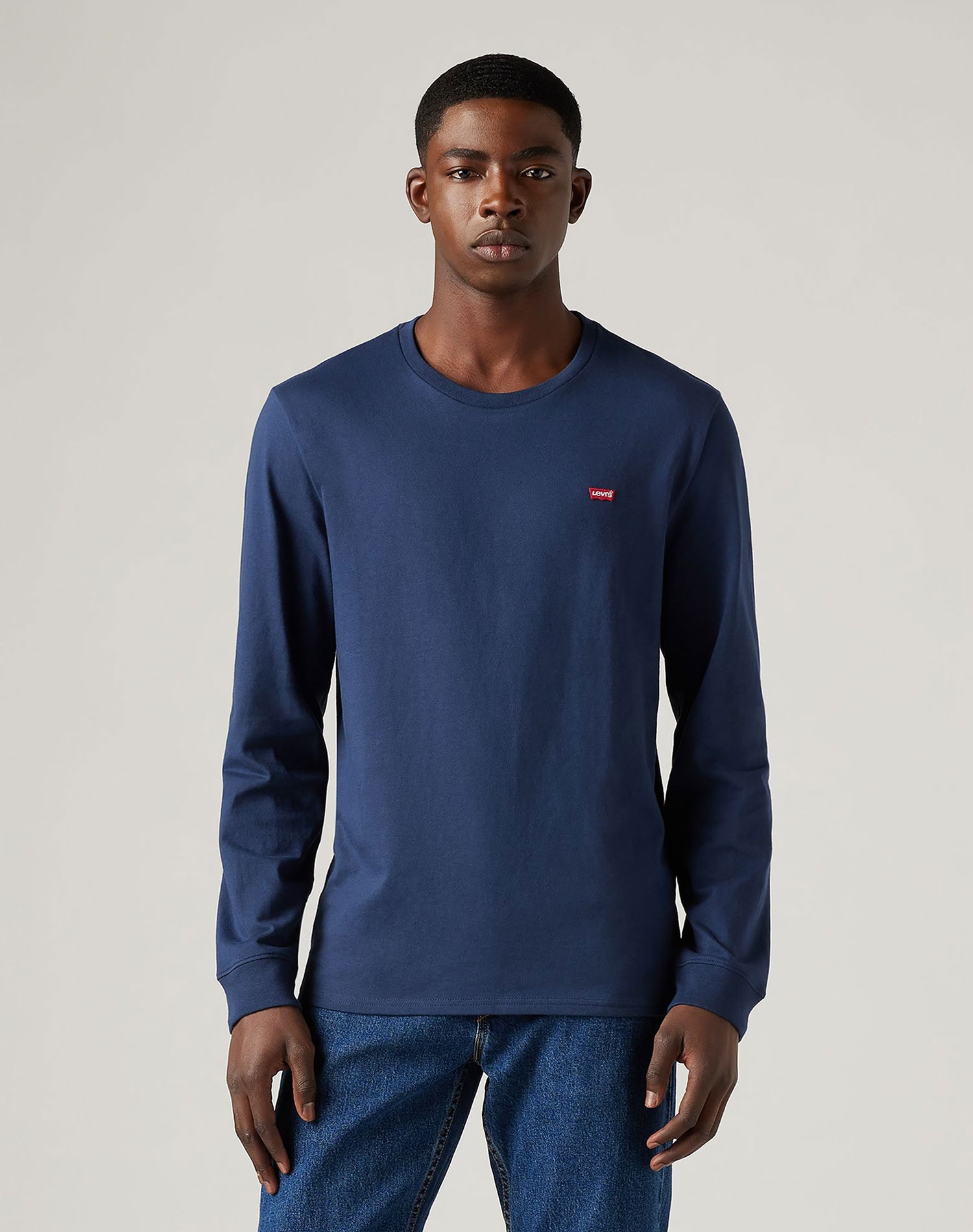 Levi's® camiseta de hombre de m/l 72848-0001azul marino