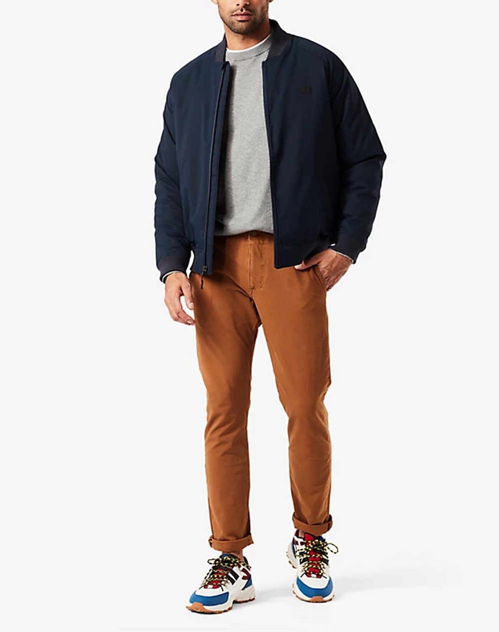 Foto 1 - Dockers pantalons d'home Alpha Khaki 360 skinny 55775-0019 taronja fosc