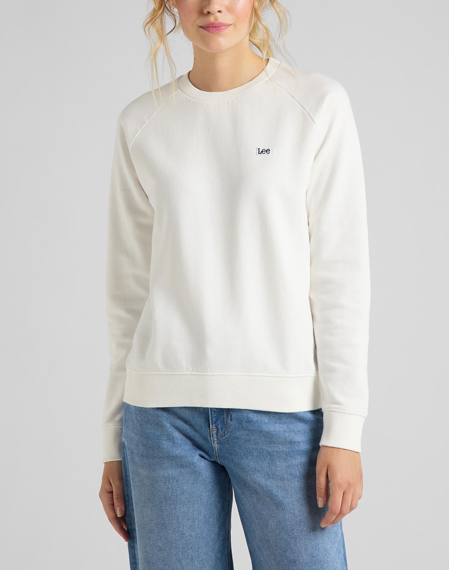 Foto 1 - Lee sudadera de mujer L53RTXRR de color blanco