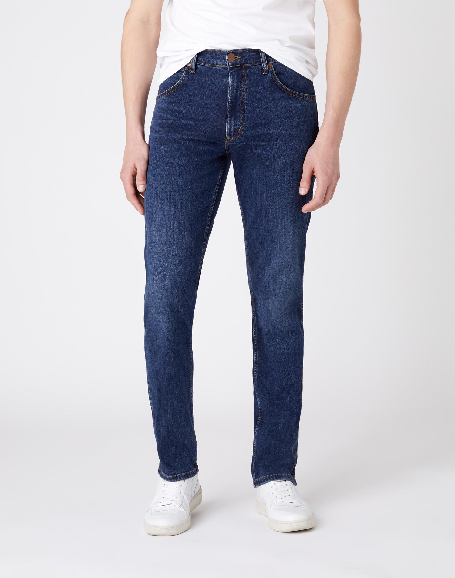 Foto 1 - Wrangler Greensboro slim pantalons texans d'home W15QJP316 rentat a la pedra