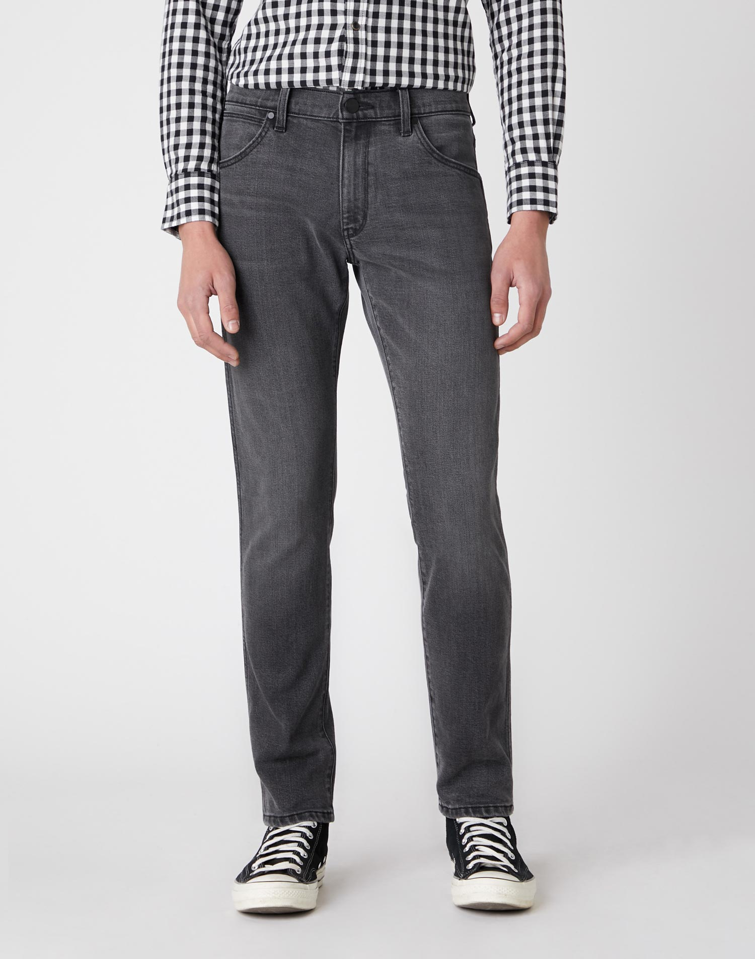 Foto 1 - Wrangler Larston slim tapered pantalons texans home W18SZ368T color gris