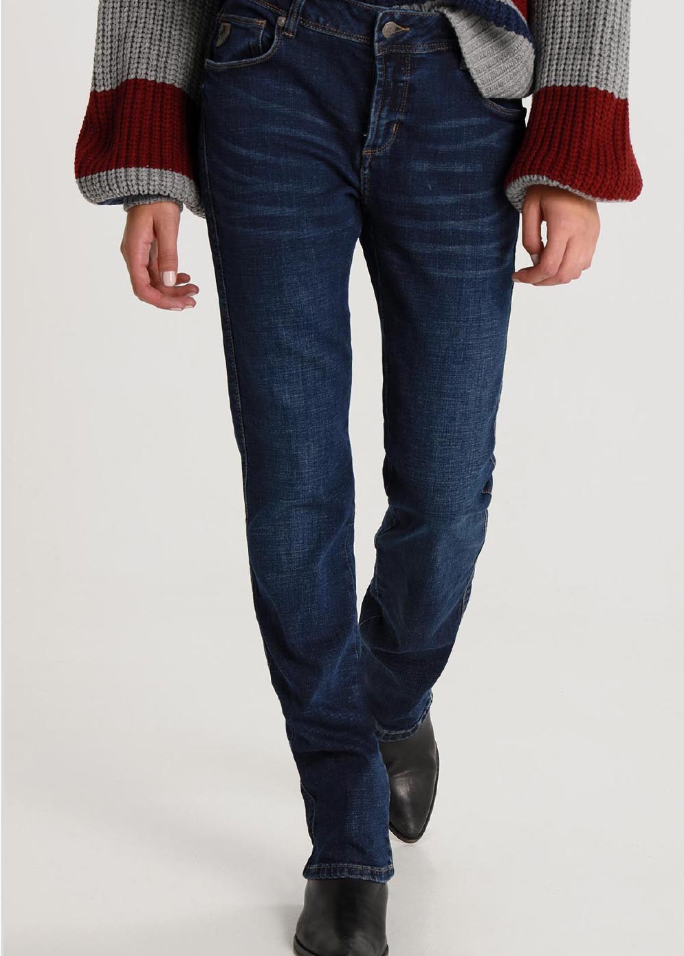 Lois pantalones vaqueros de mujer Monic 209004/962 de tejano azul medio