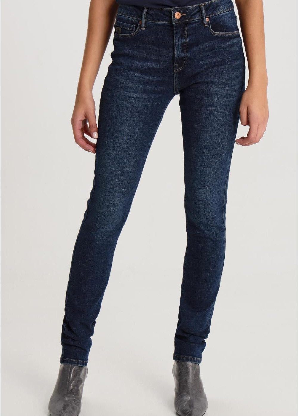 Foto 1 - Lois pantalones vaqueros de mujer Lua pitillo 209013/962 de tejano azul oscuro