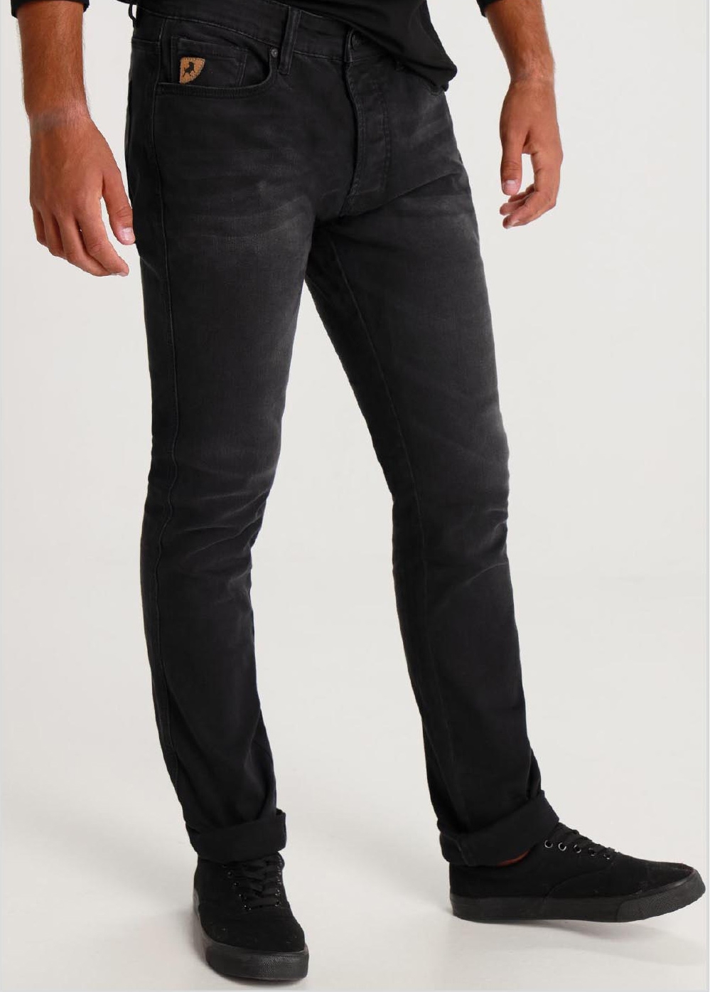 Lois pantalones vaqueros de hombre Marvin Slim 11148/998 de tejano negro