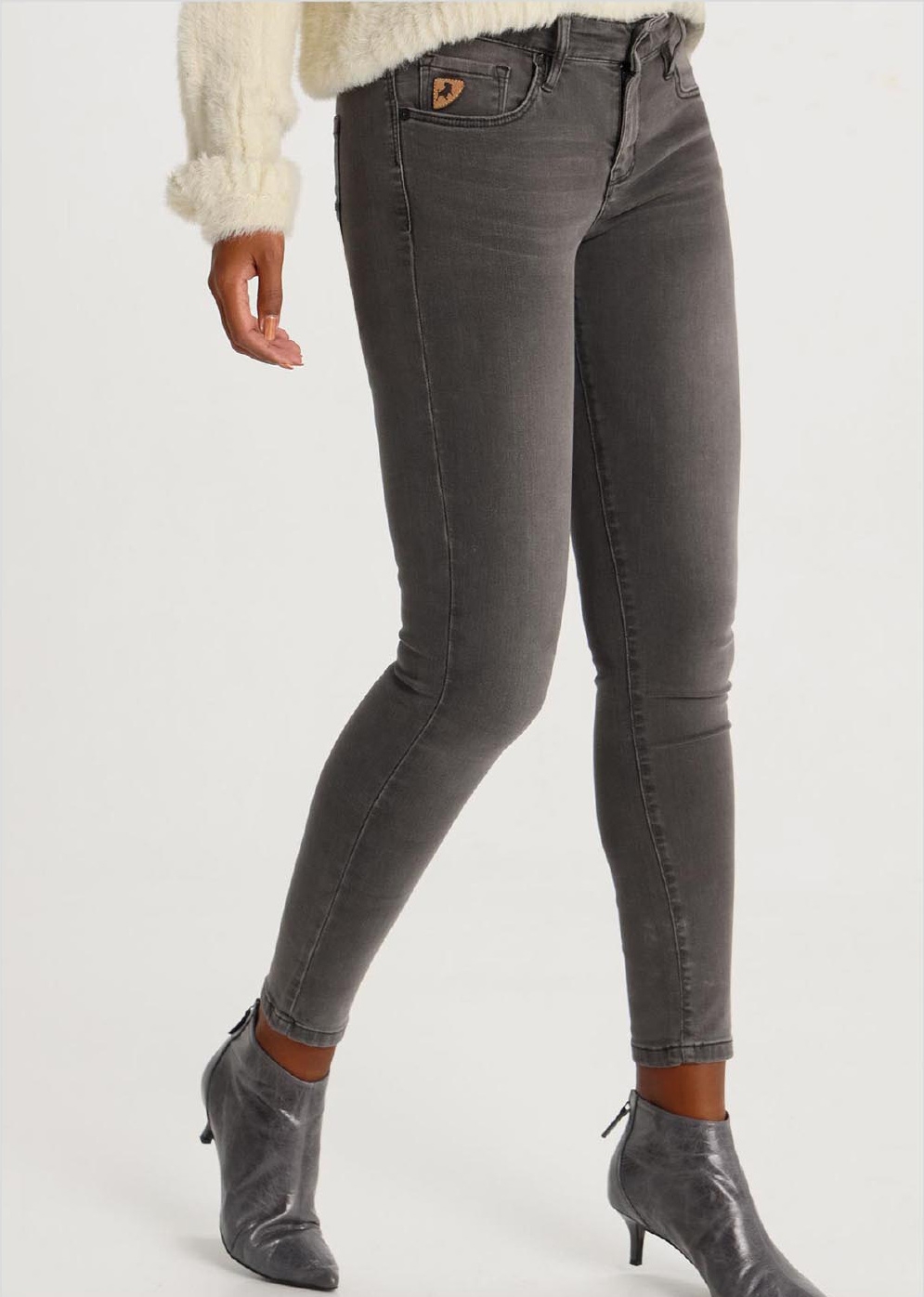 Lois pantalons texans de dona Lua ankle pitillo 20531/996 gris