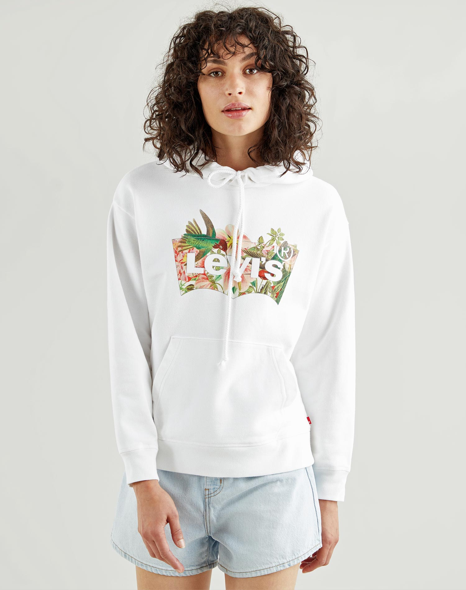 Foto 1 - Levi's dessuadora de dona amb caputxa 18487-0002 blanca