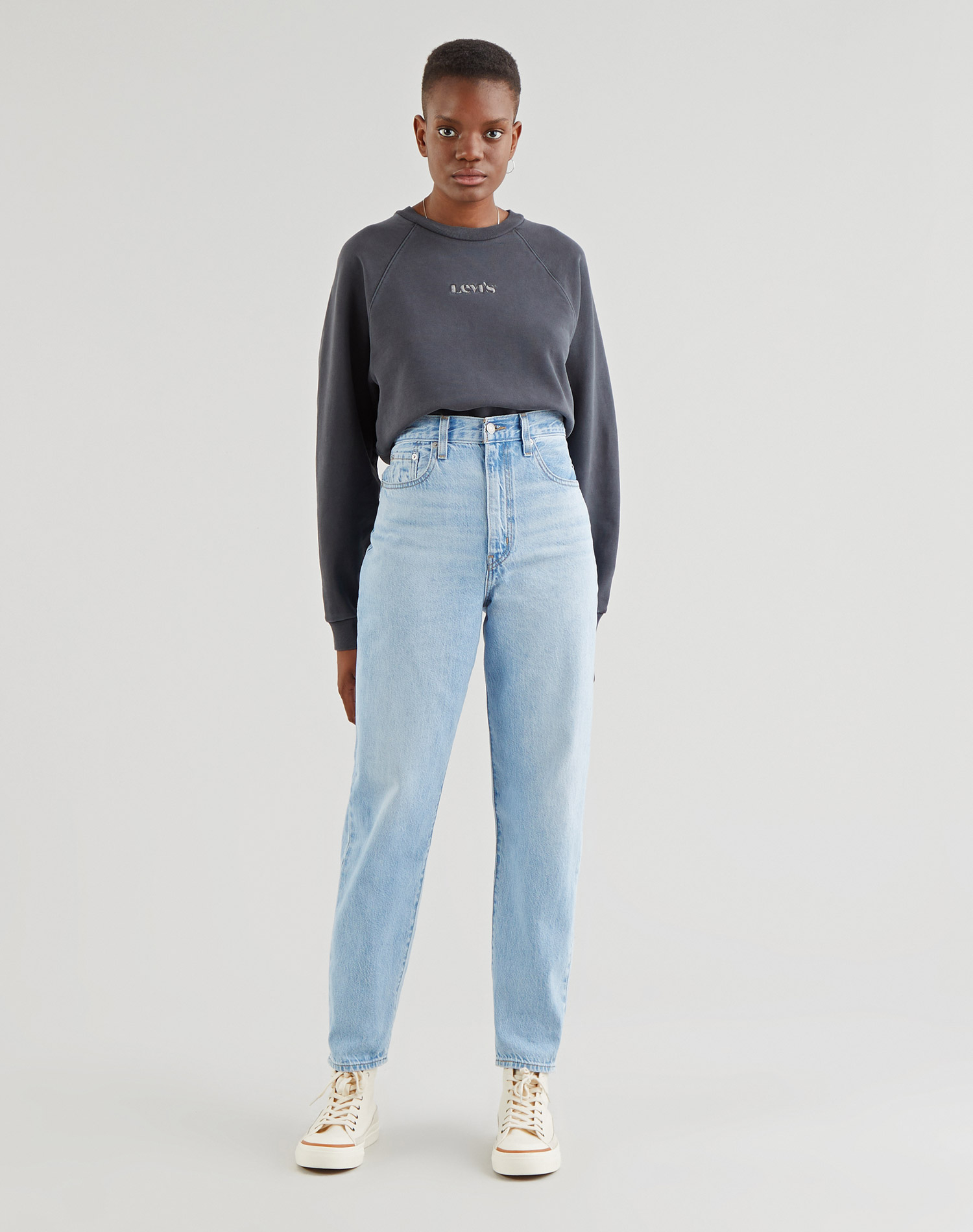Foto 1 - Levi's pantalons texans de dona High Loose Taper 17847-0008 rentat a la pedra clar