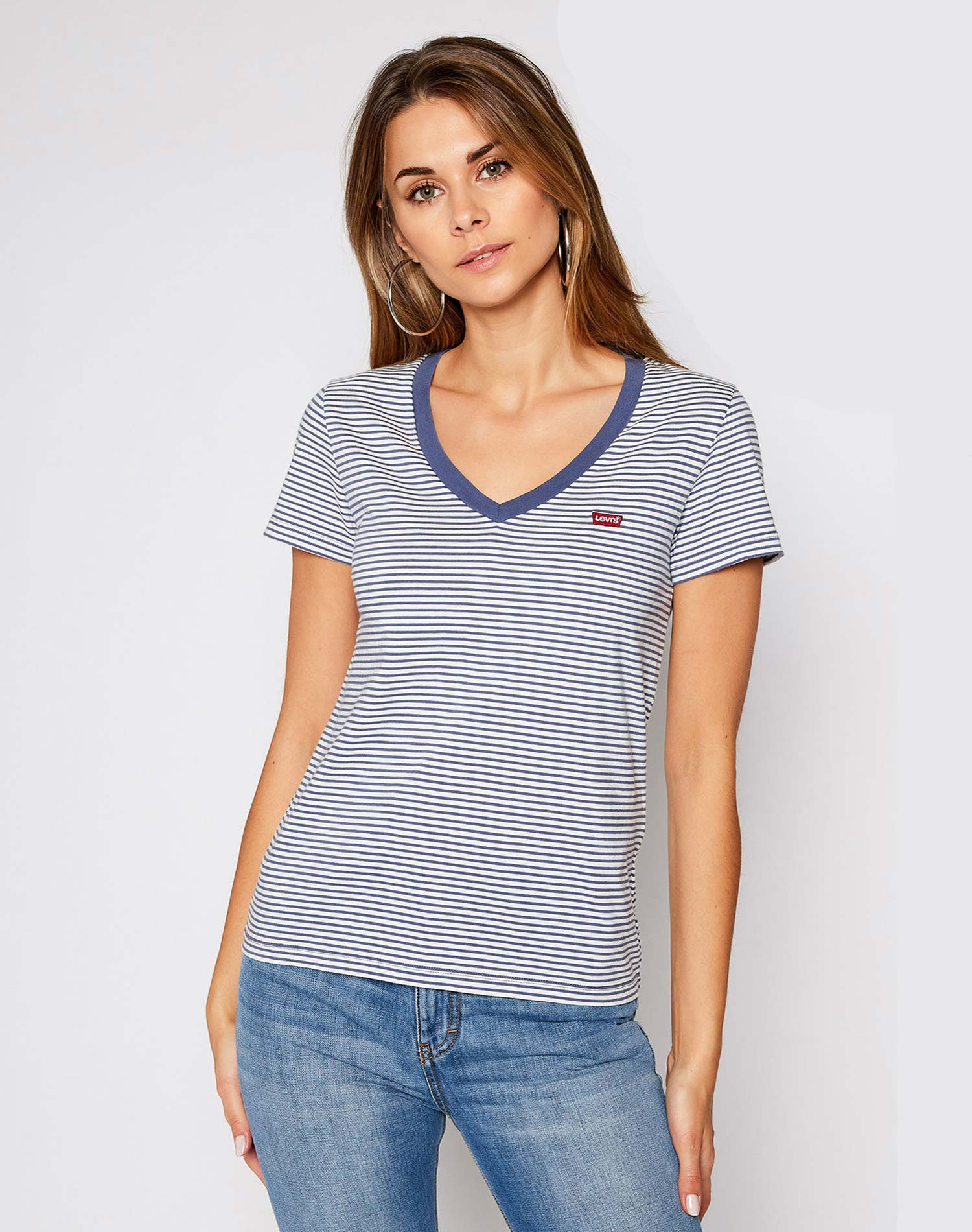 Foto 1 - Levi's samarreta de dona de màniga curta 85341-0021 de ratlles blaves
