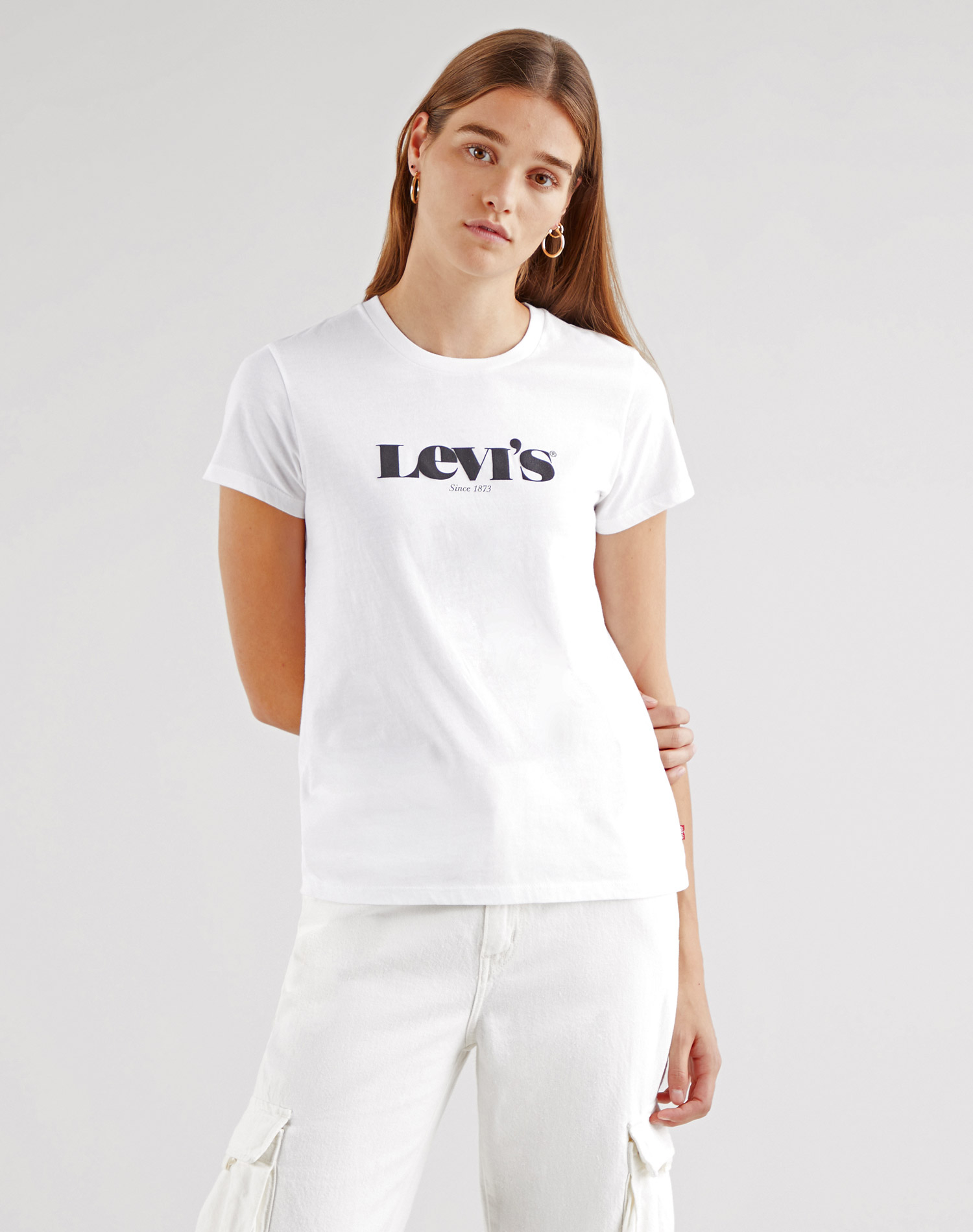 Levi's samarreta de dona de màniga curta 17369-1249 blanca